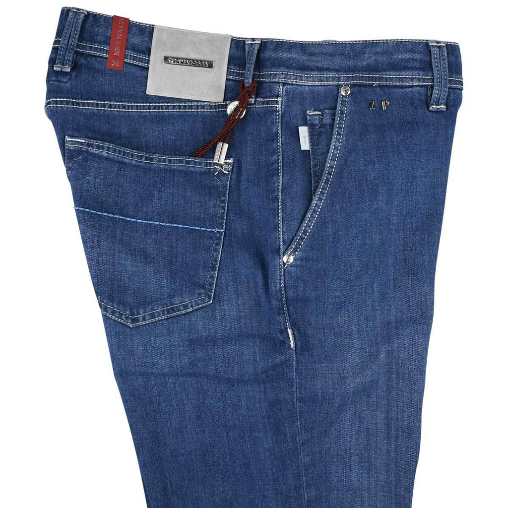 Sartoria Tramarossa Blue Cotton T400 Ea Jeans