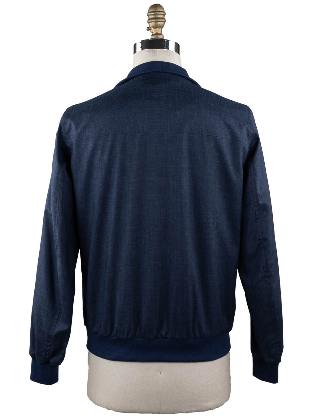 Cesare Attolini Blue Silk Cotton Reverse Coat