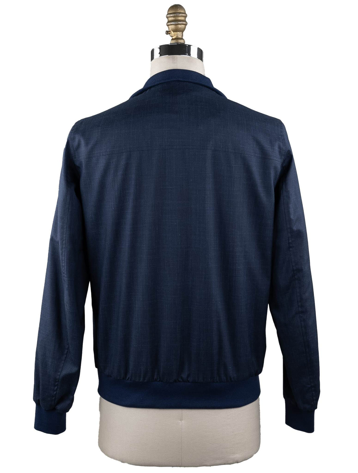 Cesare Attolini Blue Silk Cotton Reverse Coat