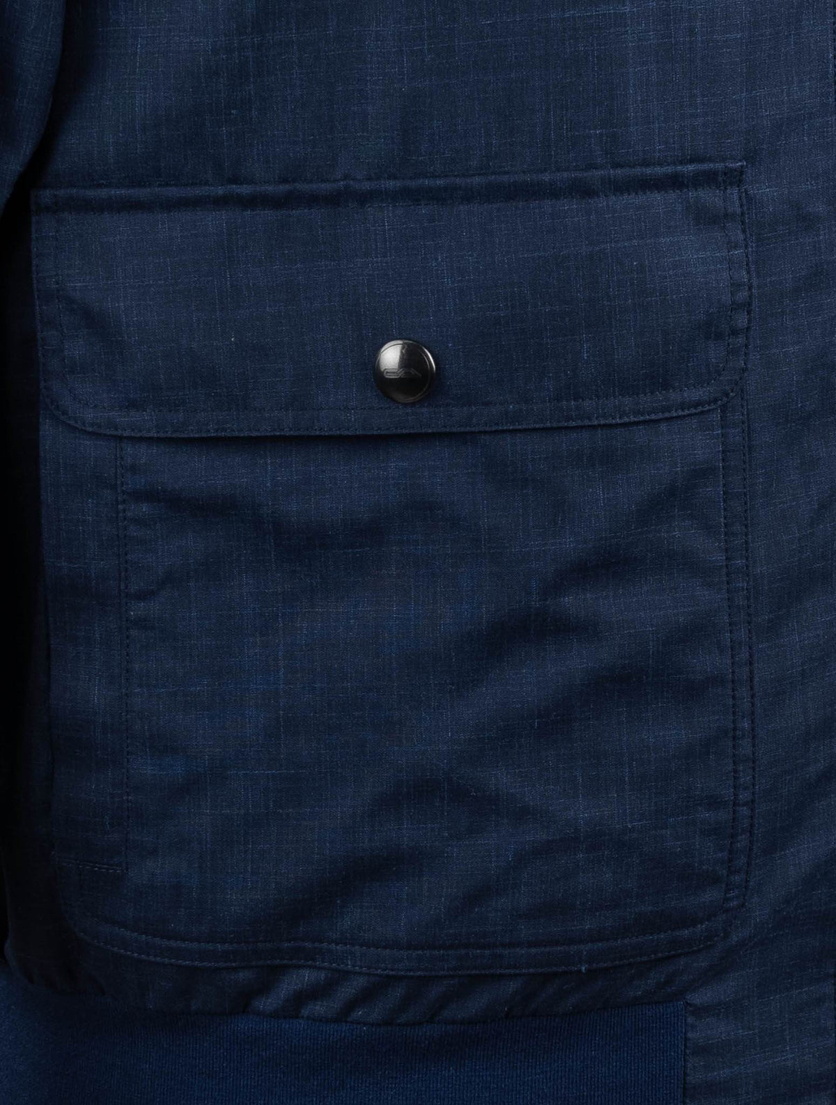 Cesare Attolini Blue Silk Cotton Reverse Coat