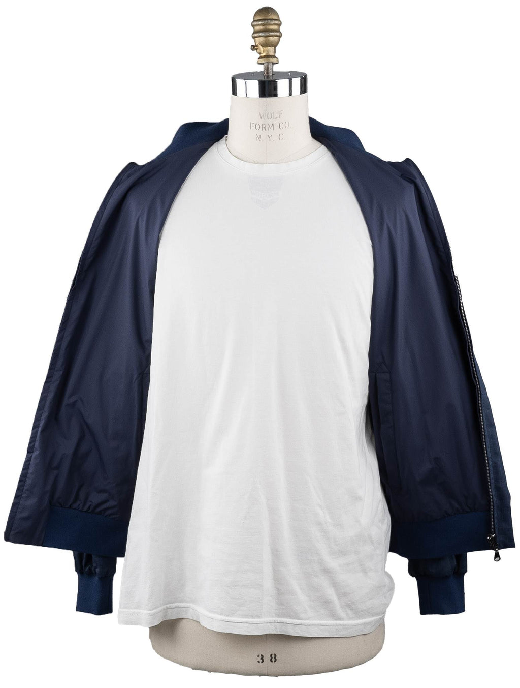 Cesare Attolini Blue Silk Cotton Reverse Coat
