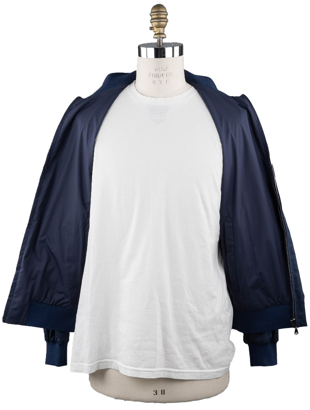 Cesare Attolini Blue Silk Cotton Reverse Coat