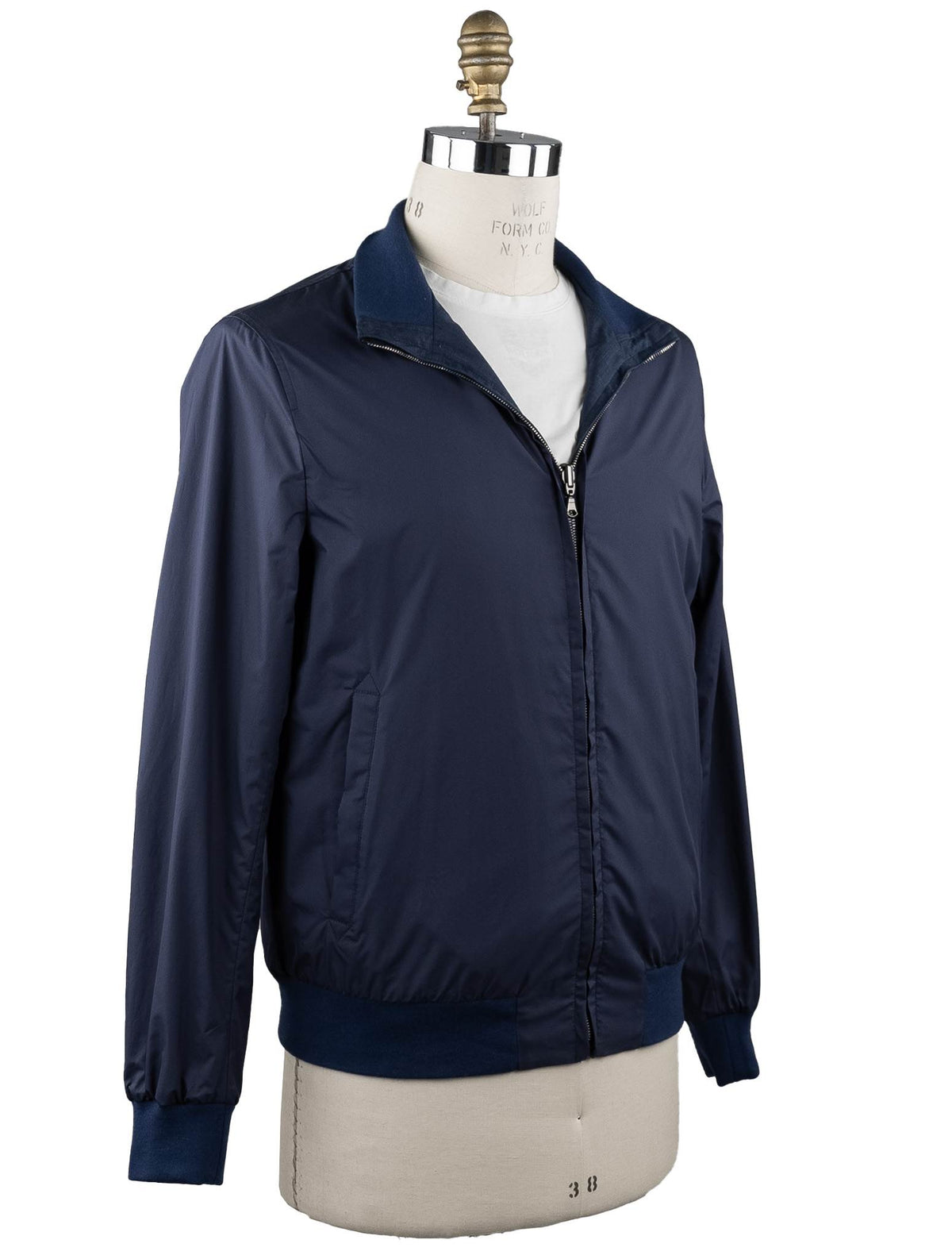 Cesare Attolini Blue Silk Cotton Reverse Coat