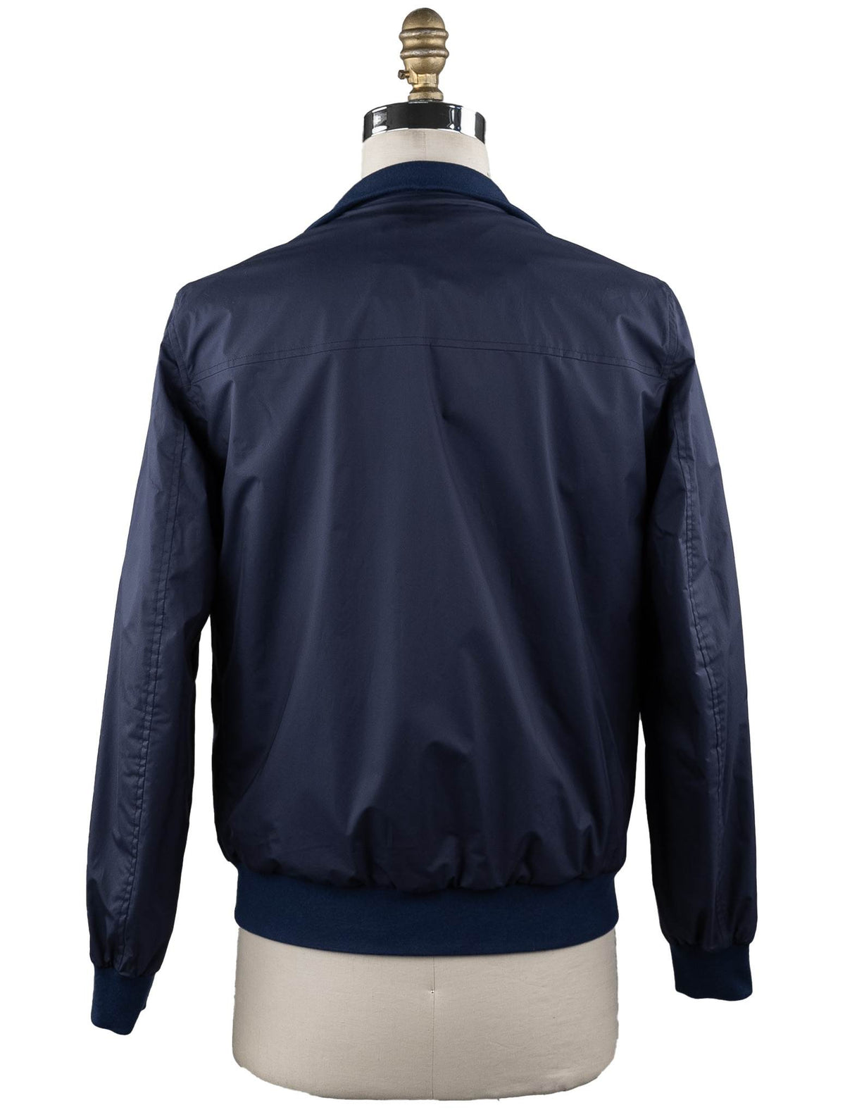 Cesare Attolini Blue Silk Cotton Reverse Coat