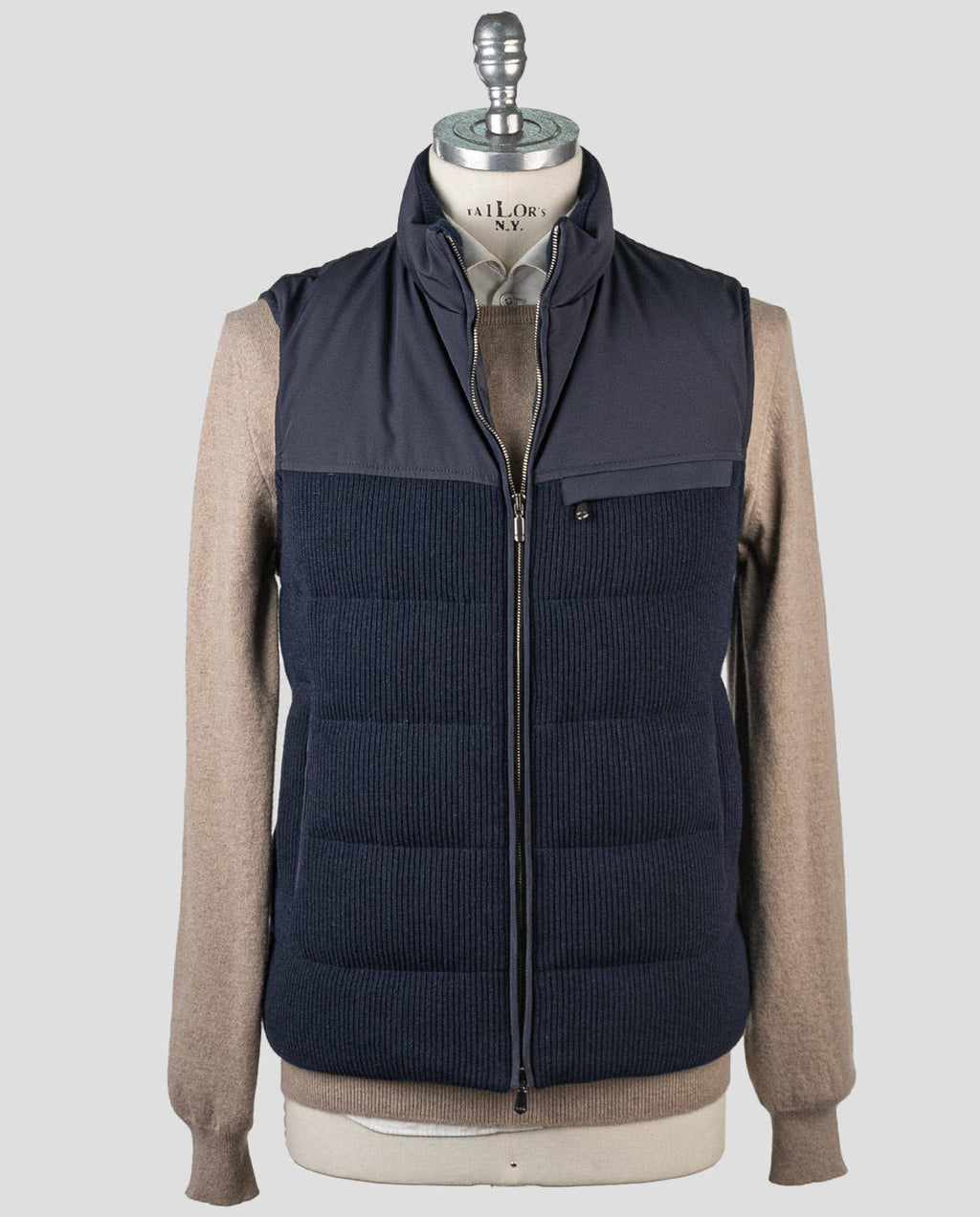 Cesare Attolini Blue Cashmere Vest