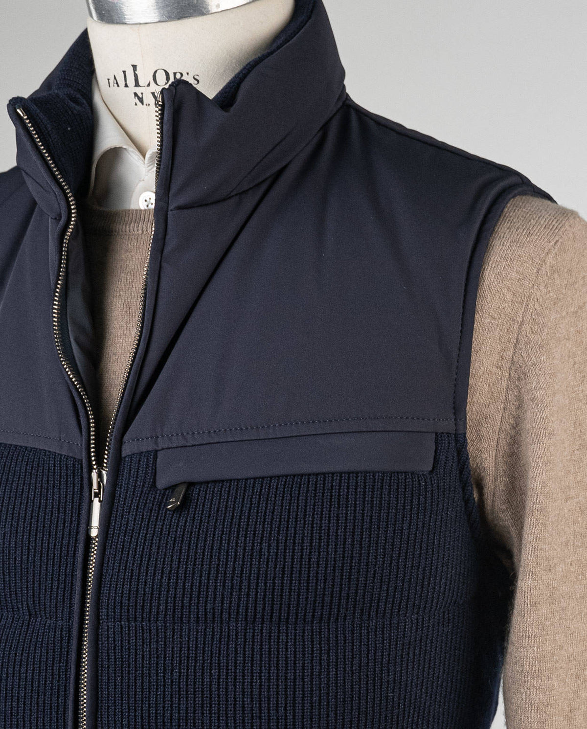 Cesare Attolini Blue Cashmere Vest