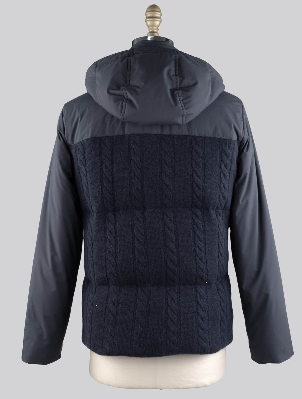 Cesare Attolini Blue Cashmere Pl Coat