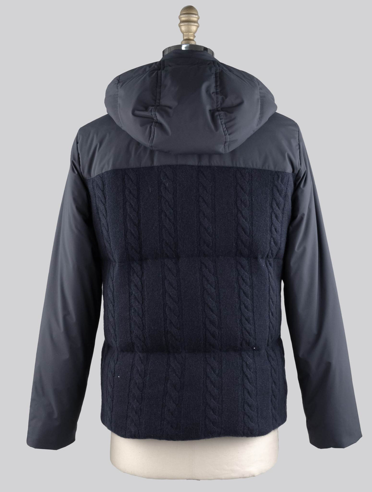 Cesare Attolini Blue Cashmere Pl Coat