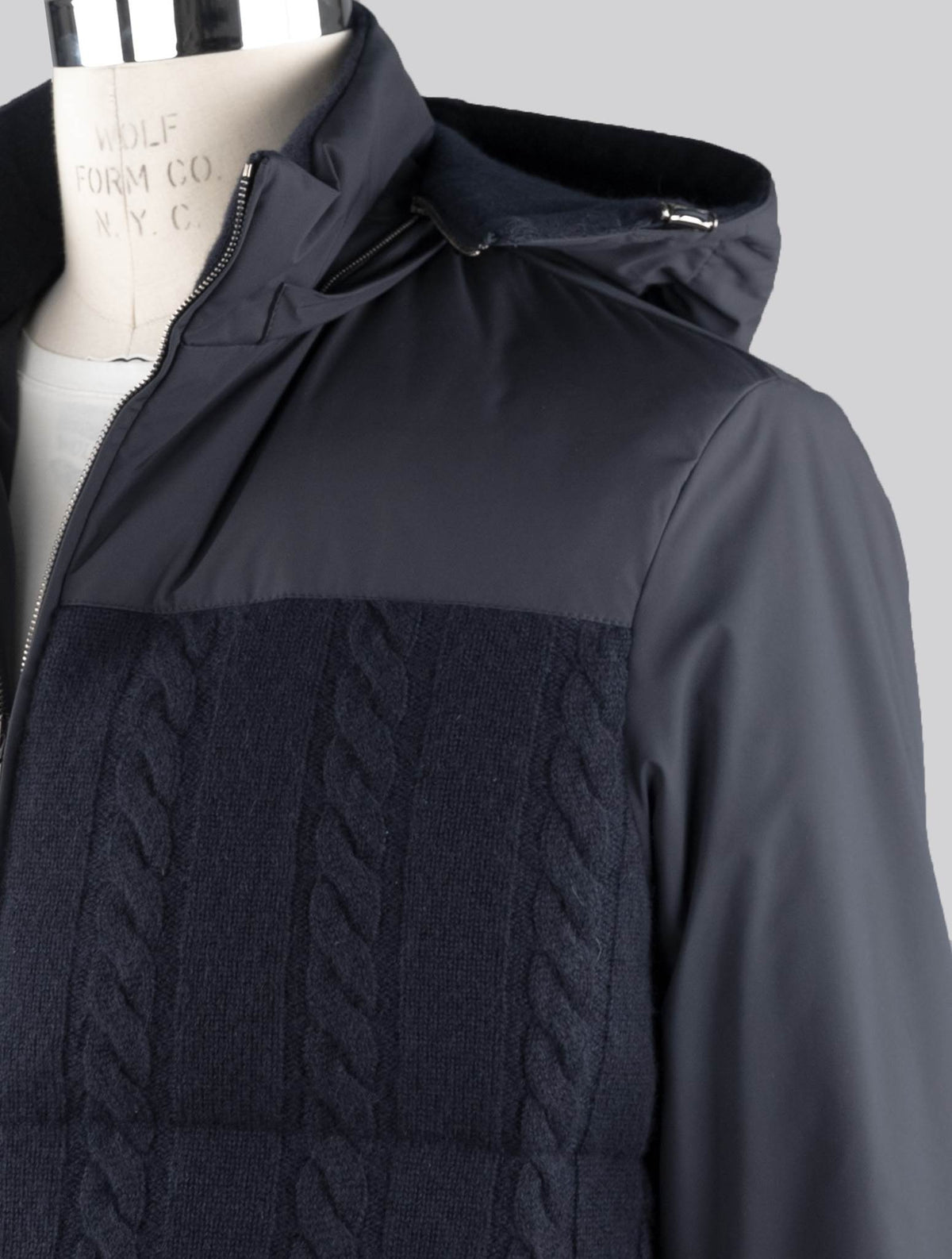 Cesare Attolini Blue Cashmere Pl Coat