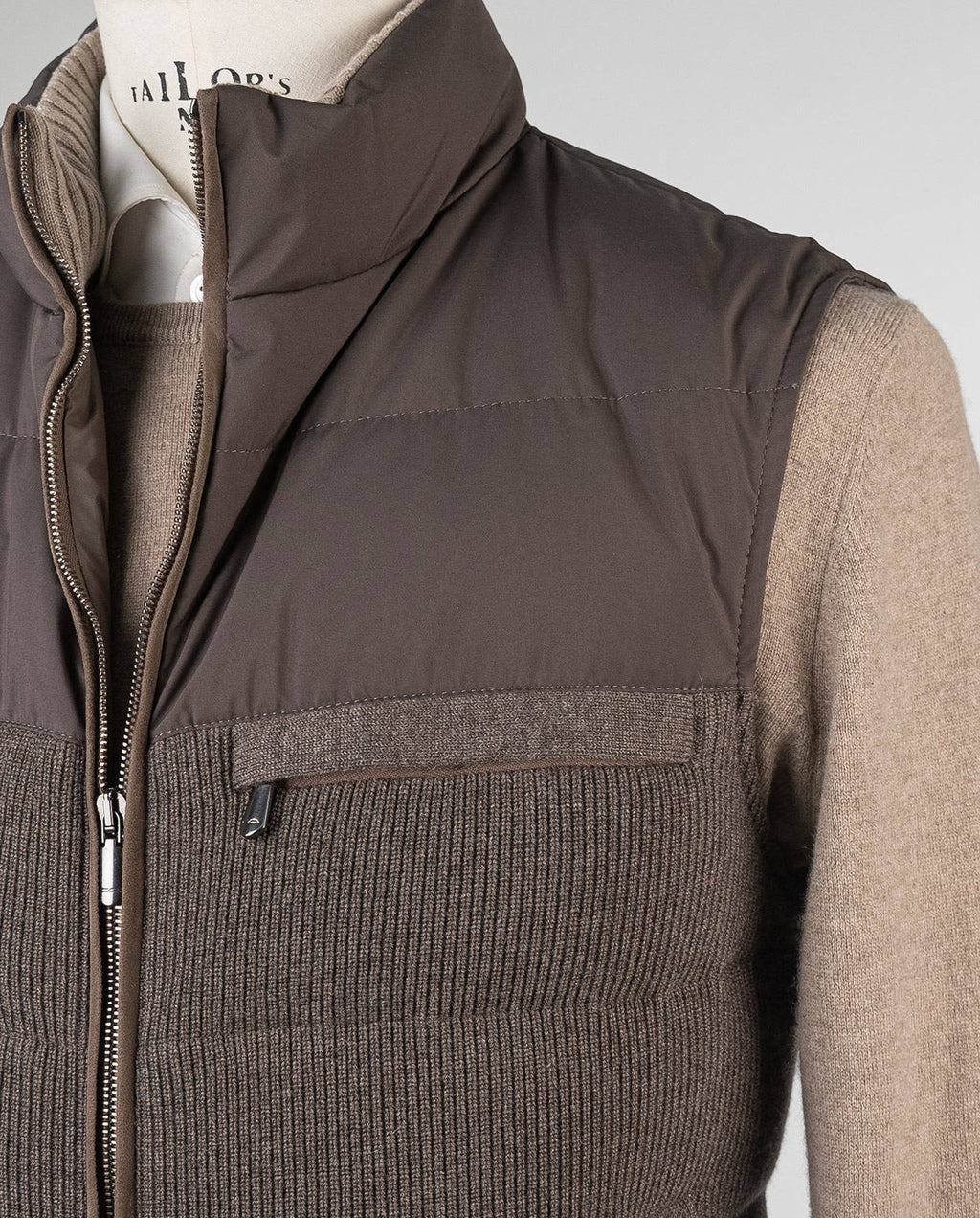 Cesare Attolini Brown Cashmere Vest