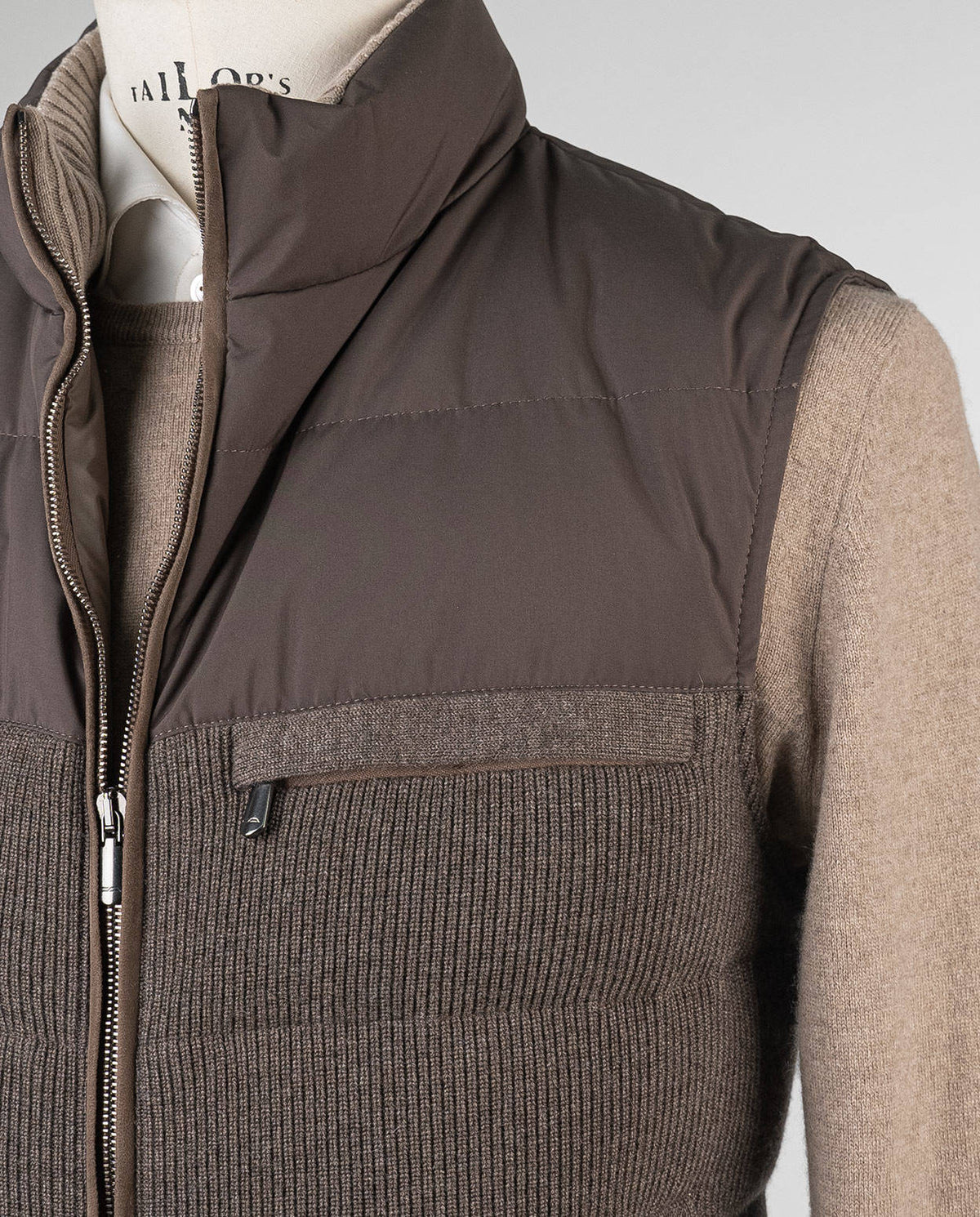Cesare Attolini Brown Cashmere Vest