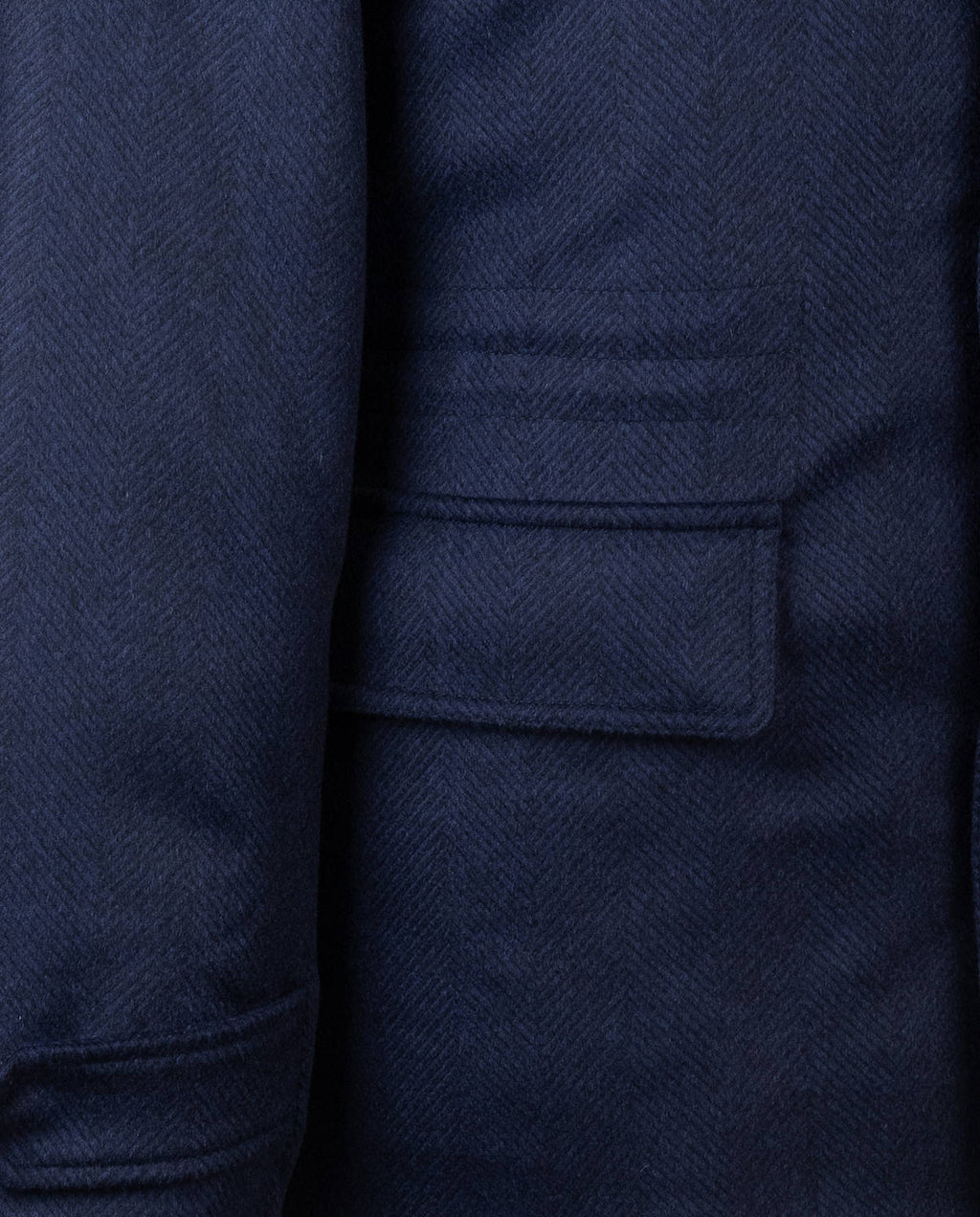 Cesare Attolini Blue Cashmere Beaver Fur Coat