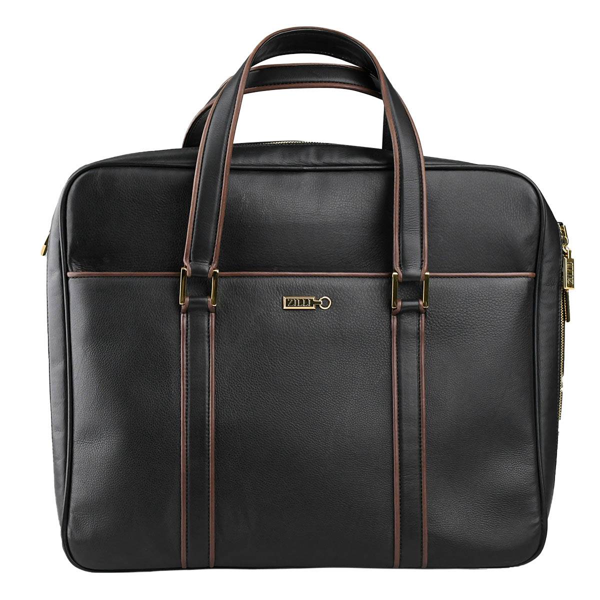 Zilli Zilli Black Leather Briefcase Black 000
