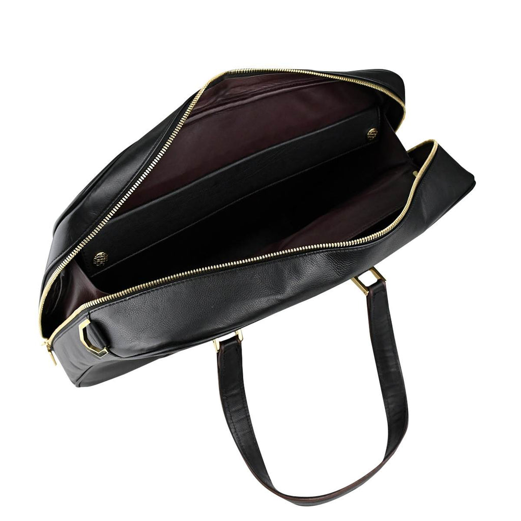 Zilli Black Leather Briefcase