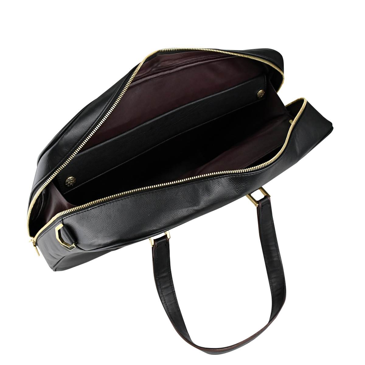 Zilli Black Leather Briefcase