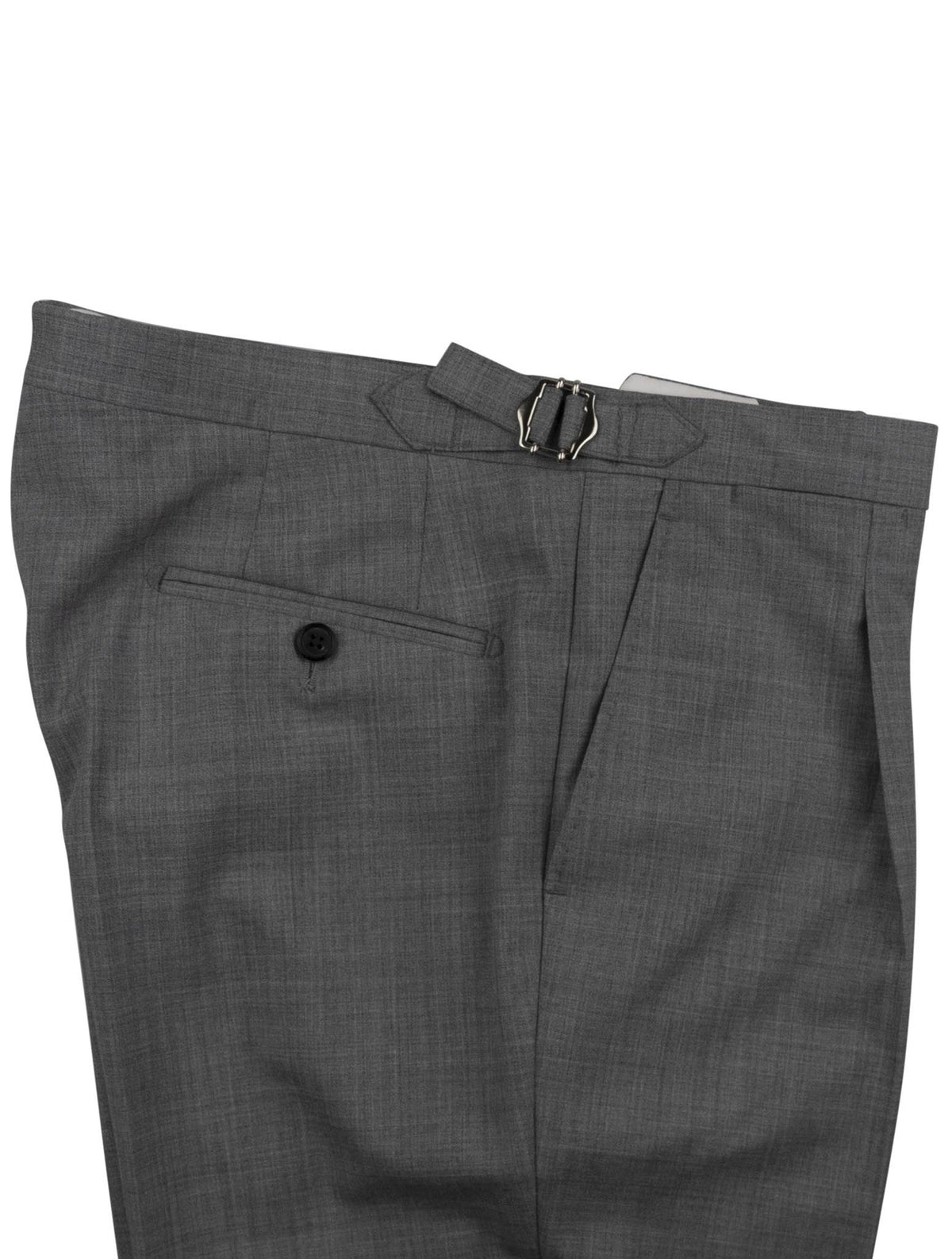 Luigi Borrelli Gray Virgin Wool Pant
