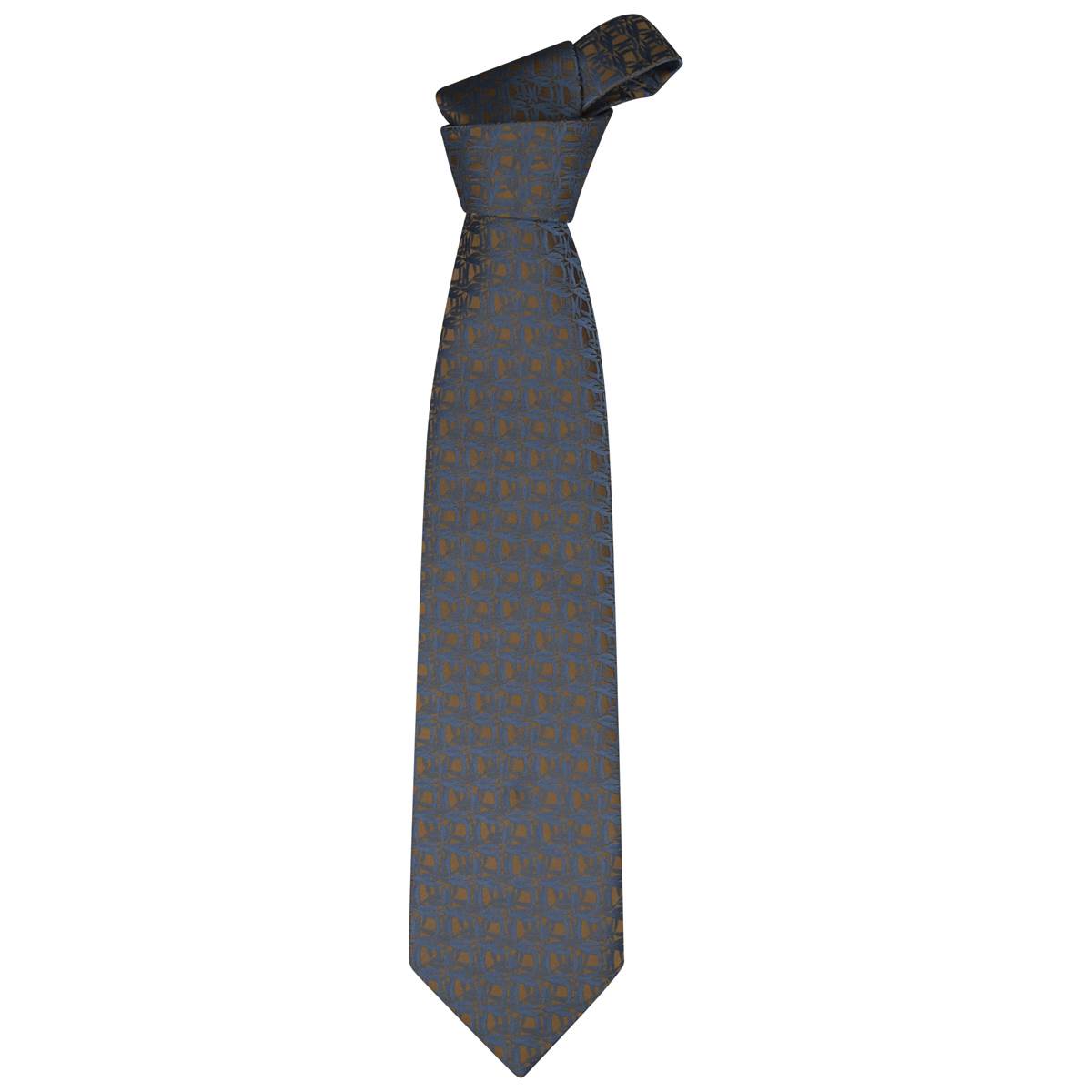 Zilli Zilli Light Blue Gold Silk Tie Light Blue/Gold 000