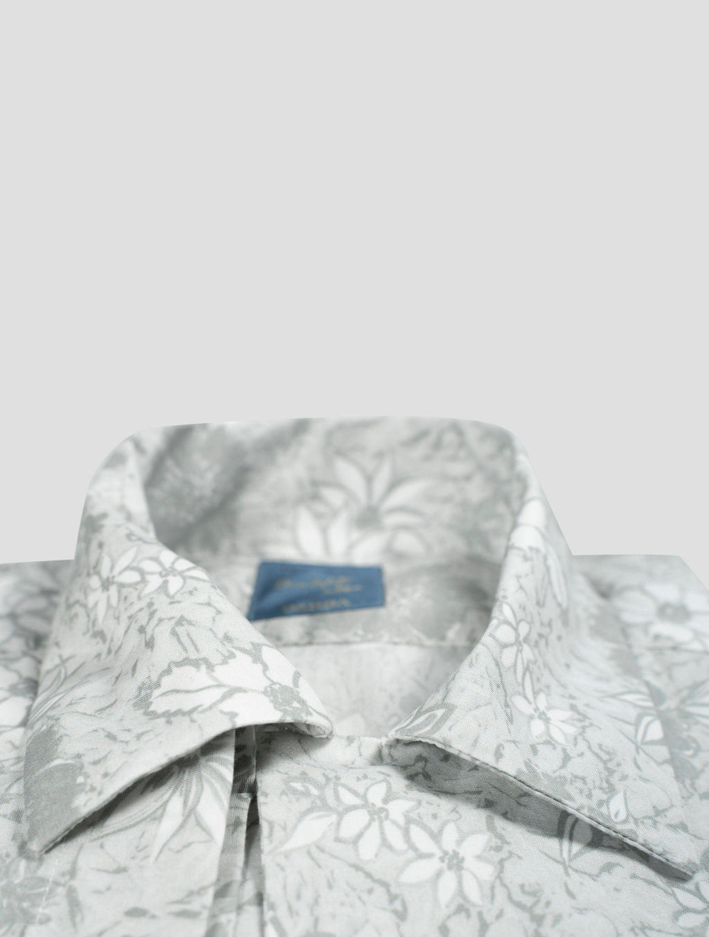 Barba Napoli Barba Napoli Gray Cotton Short Sleeve Shirt Gray 001