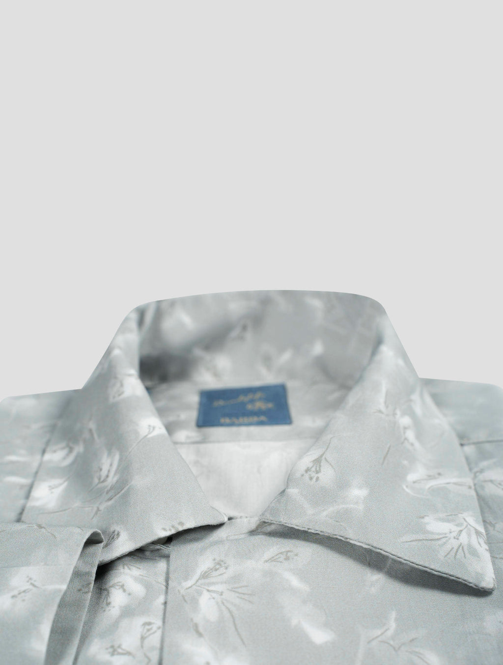Barba Napoli Barba Napoli Gray Cotton Short Sleeve Shirt Gray 001