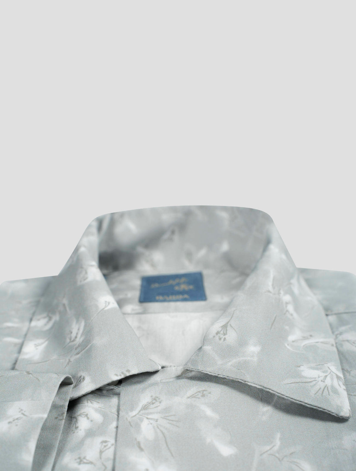 Barba Napoli Barba Napoli Gray Cotton Short Sleeve Shirt Gray 001