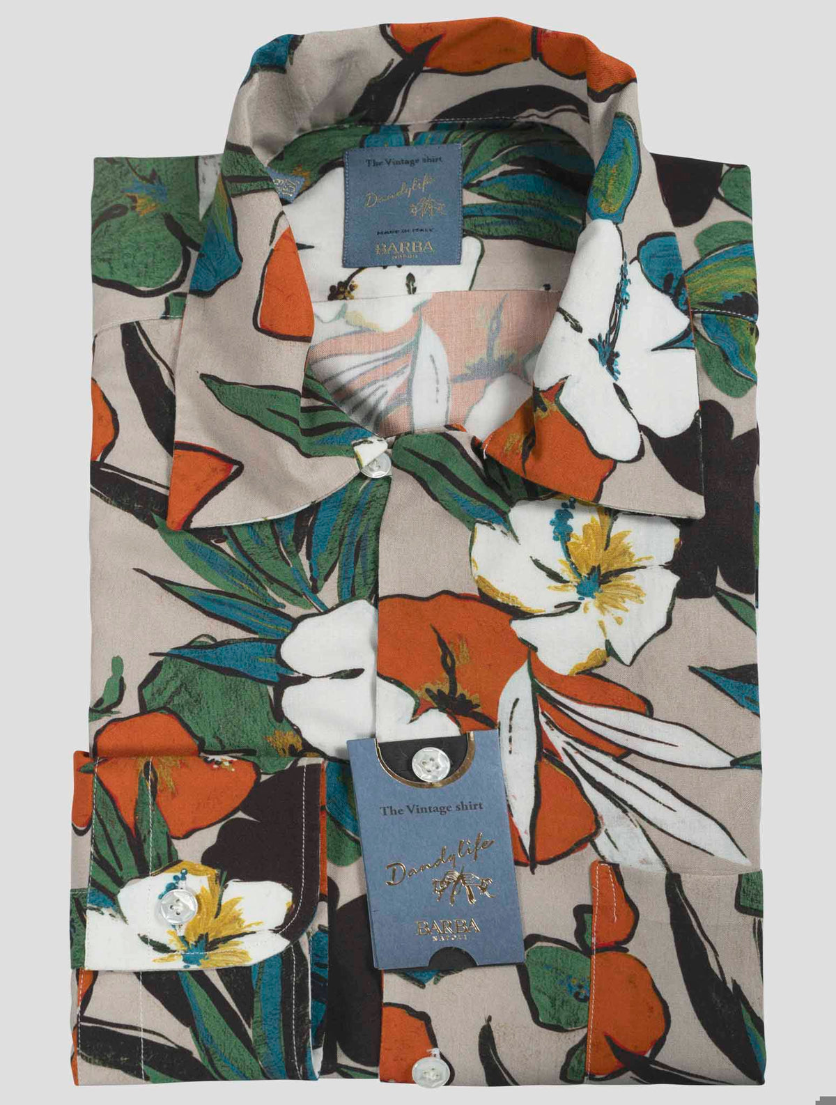 Barba Napoli Multicolor Viscose Shirt