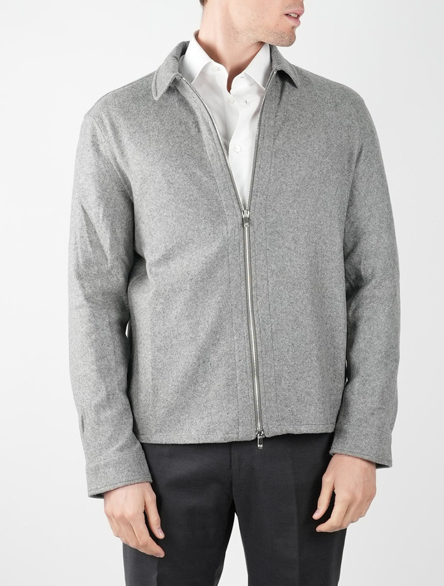 Marco Pescarolo Gray Cashmere Ea Coat