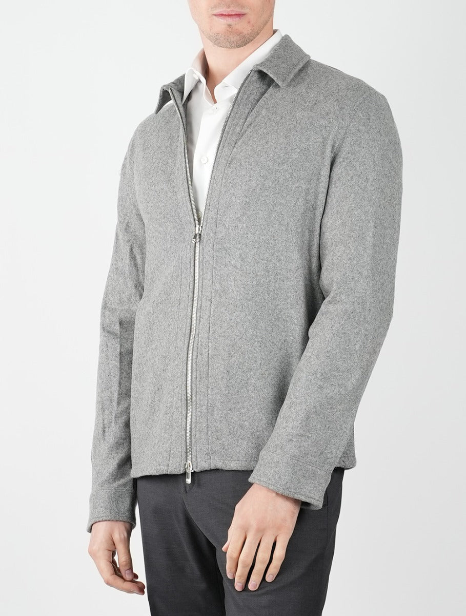 Marco Pescarolo Gray Cashmere Ea Coat