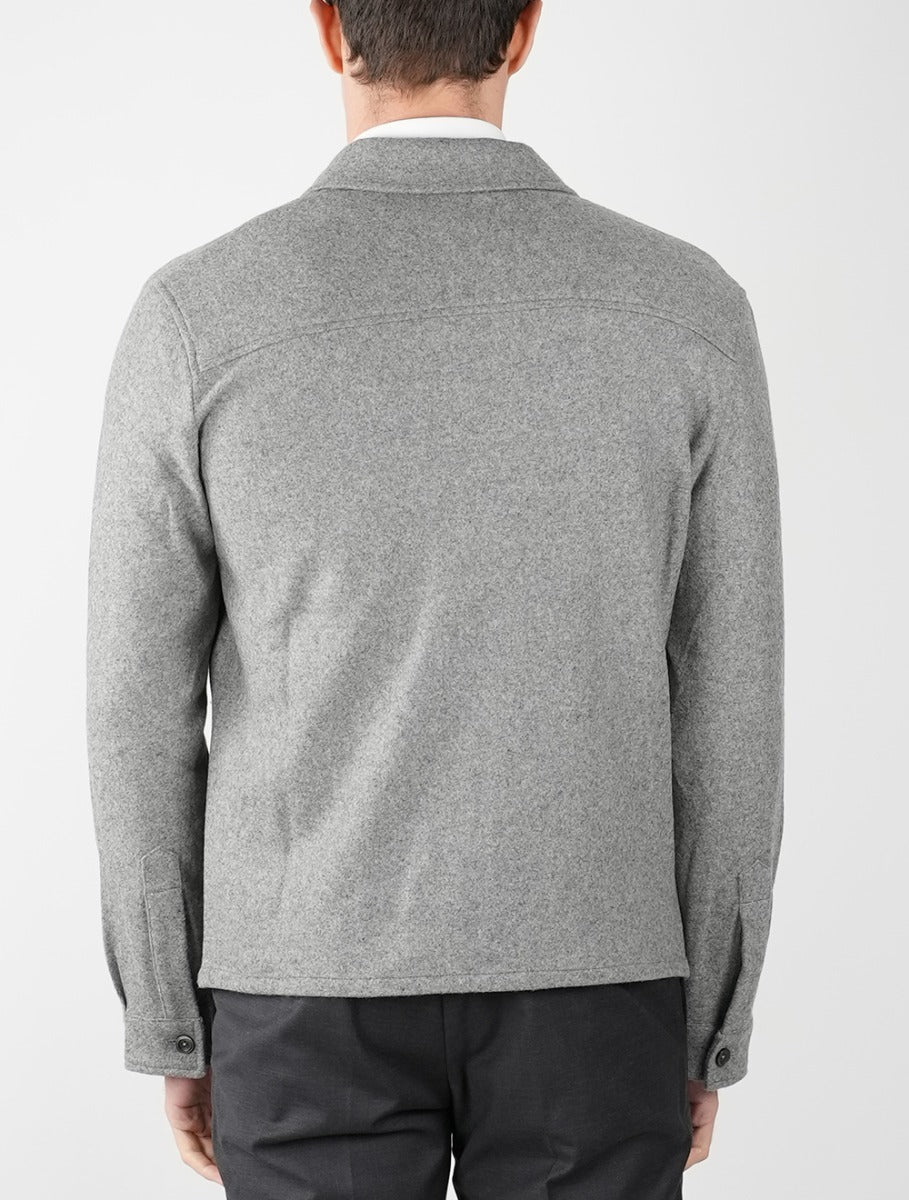 Marco Pescarolo Gray Cashmere Ea Coat