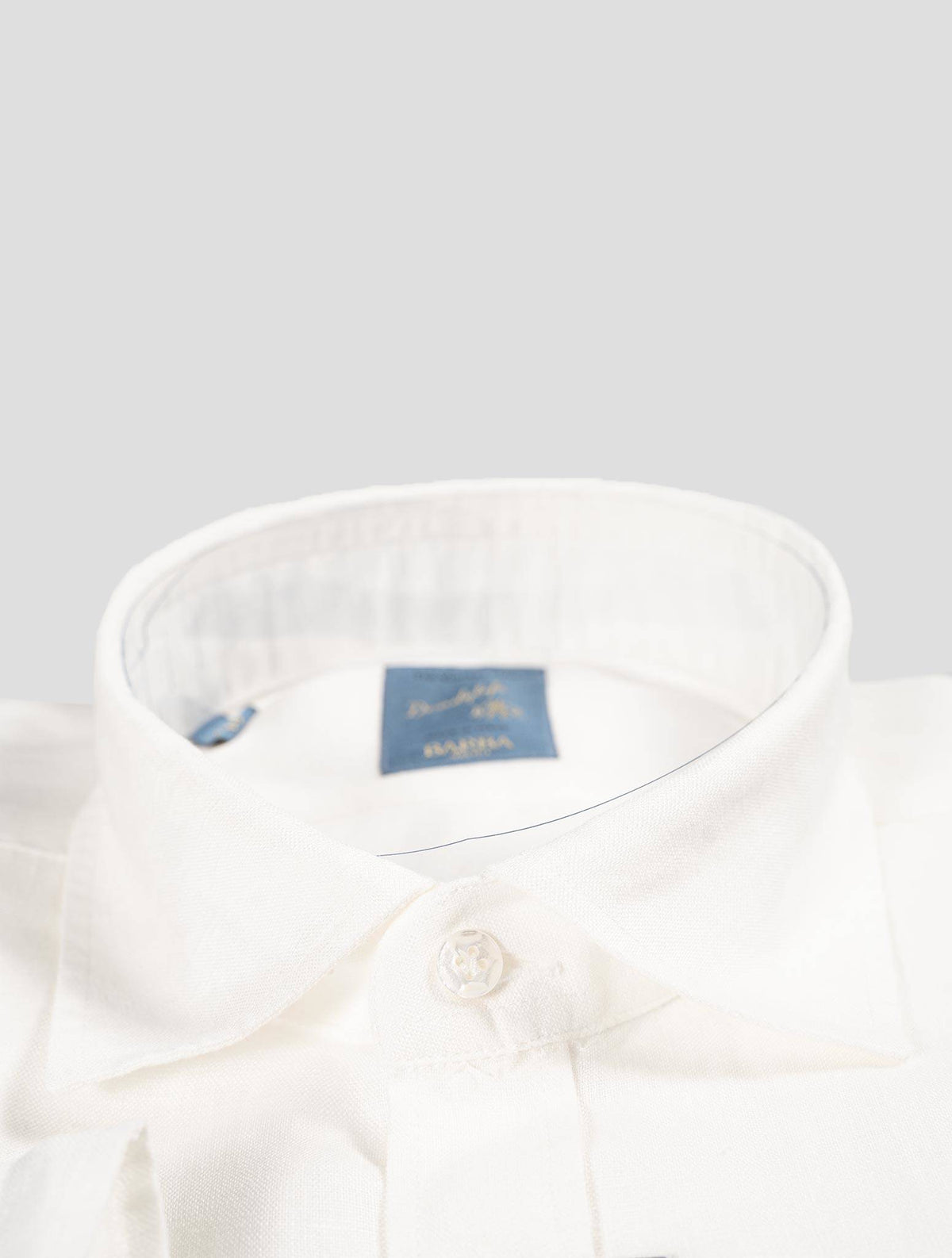 Barba Napoli Barba Napoli White Linen Shirt White 001