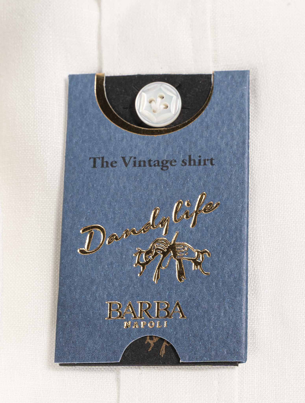 Barba Napoli White Linen Shirt