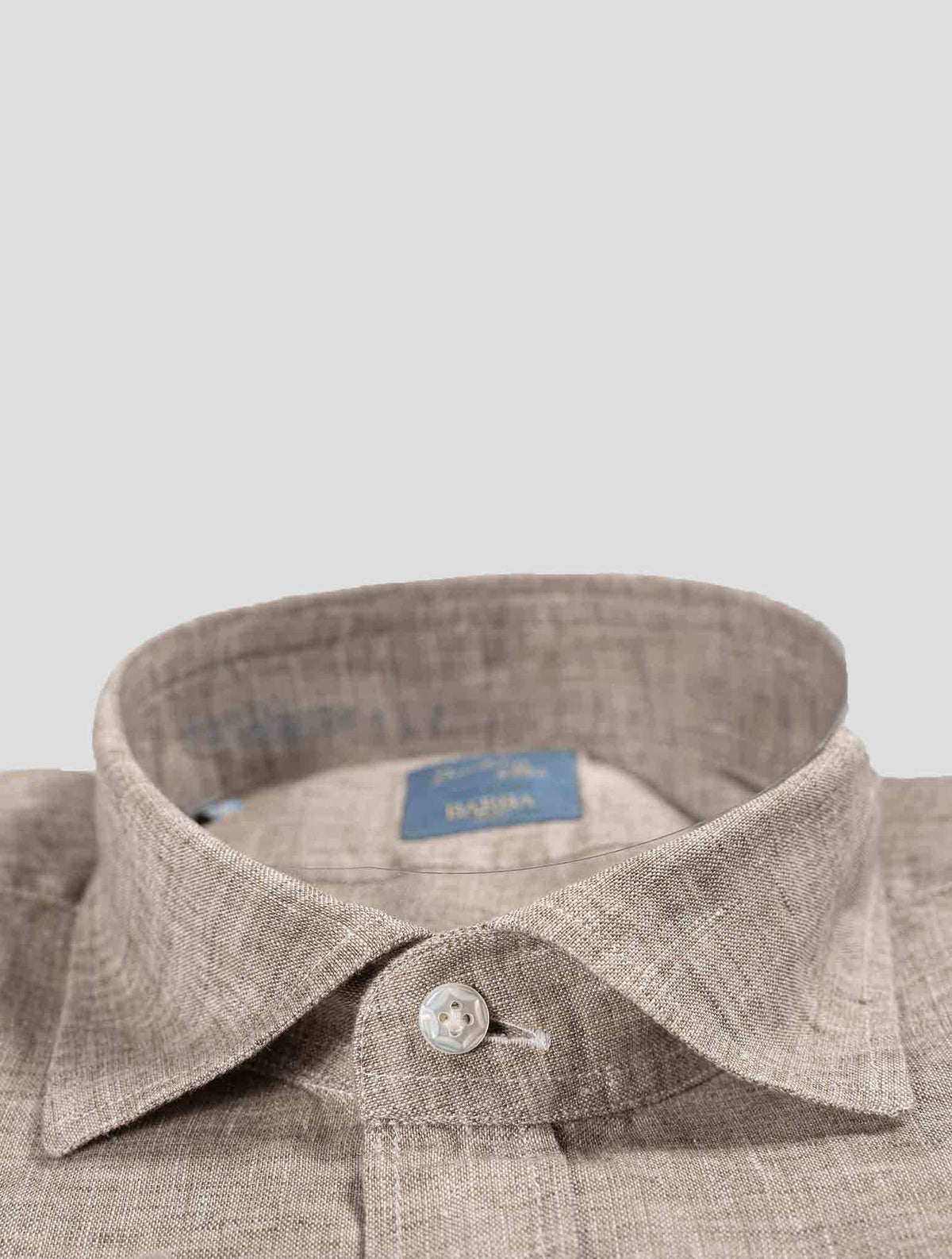 Barba Napoli Barba Napoli Beige Linen Shirt Beige 001