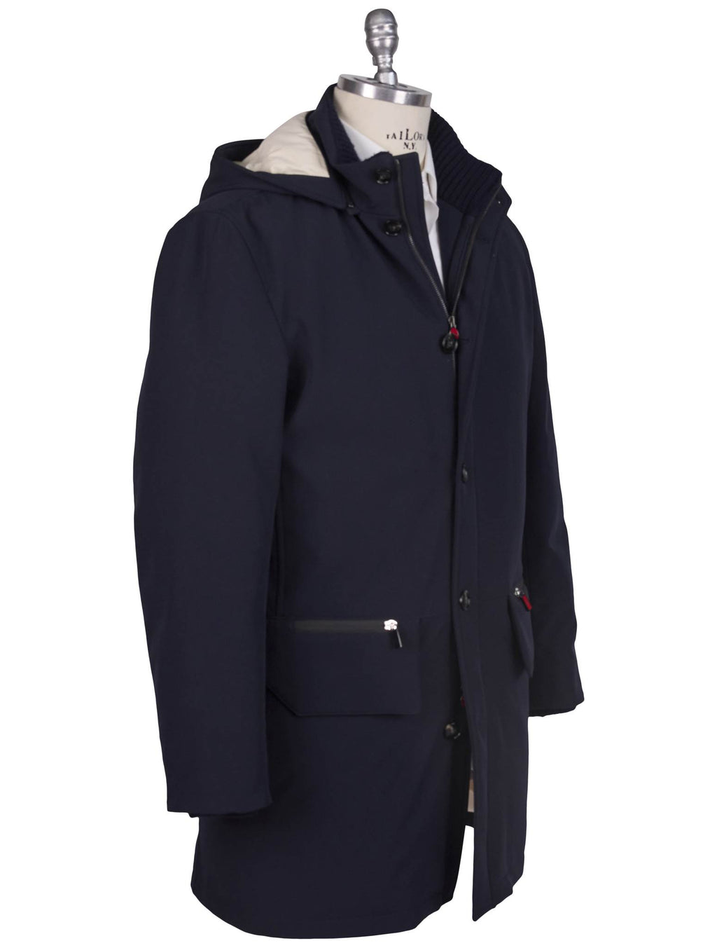 Kiton Kiton Blue PL EA Overcoat Blue 001