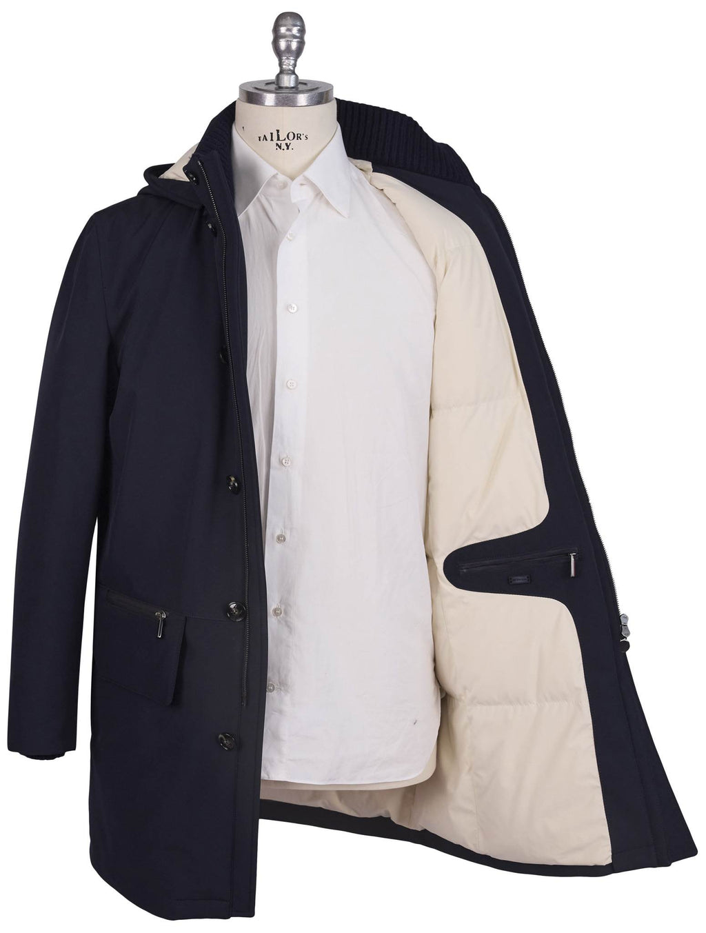 Kiton Blue PL EA Overcoat