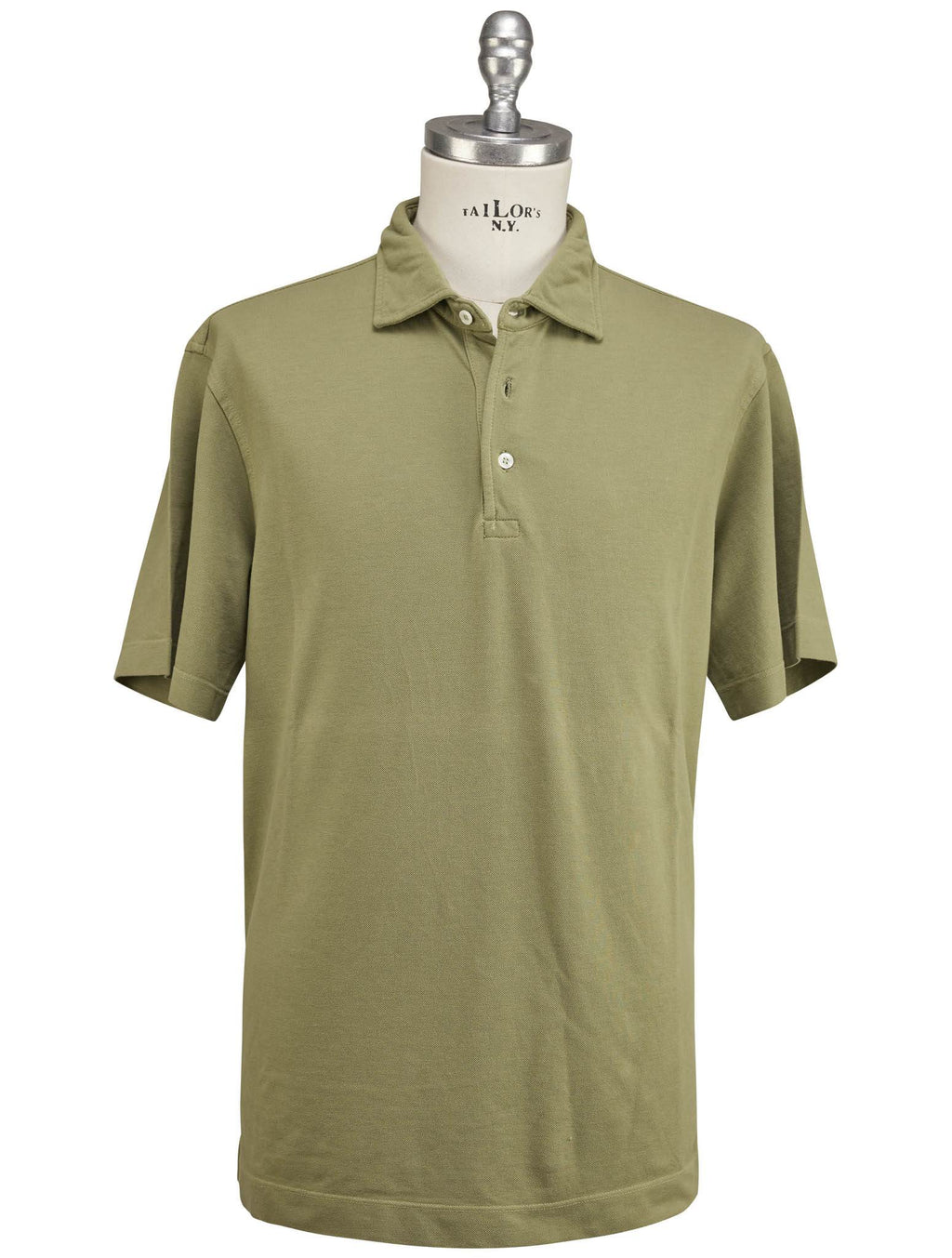 Luigi Borrelli Luigi Borrelli Blue Cotton Polo Green 000