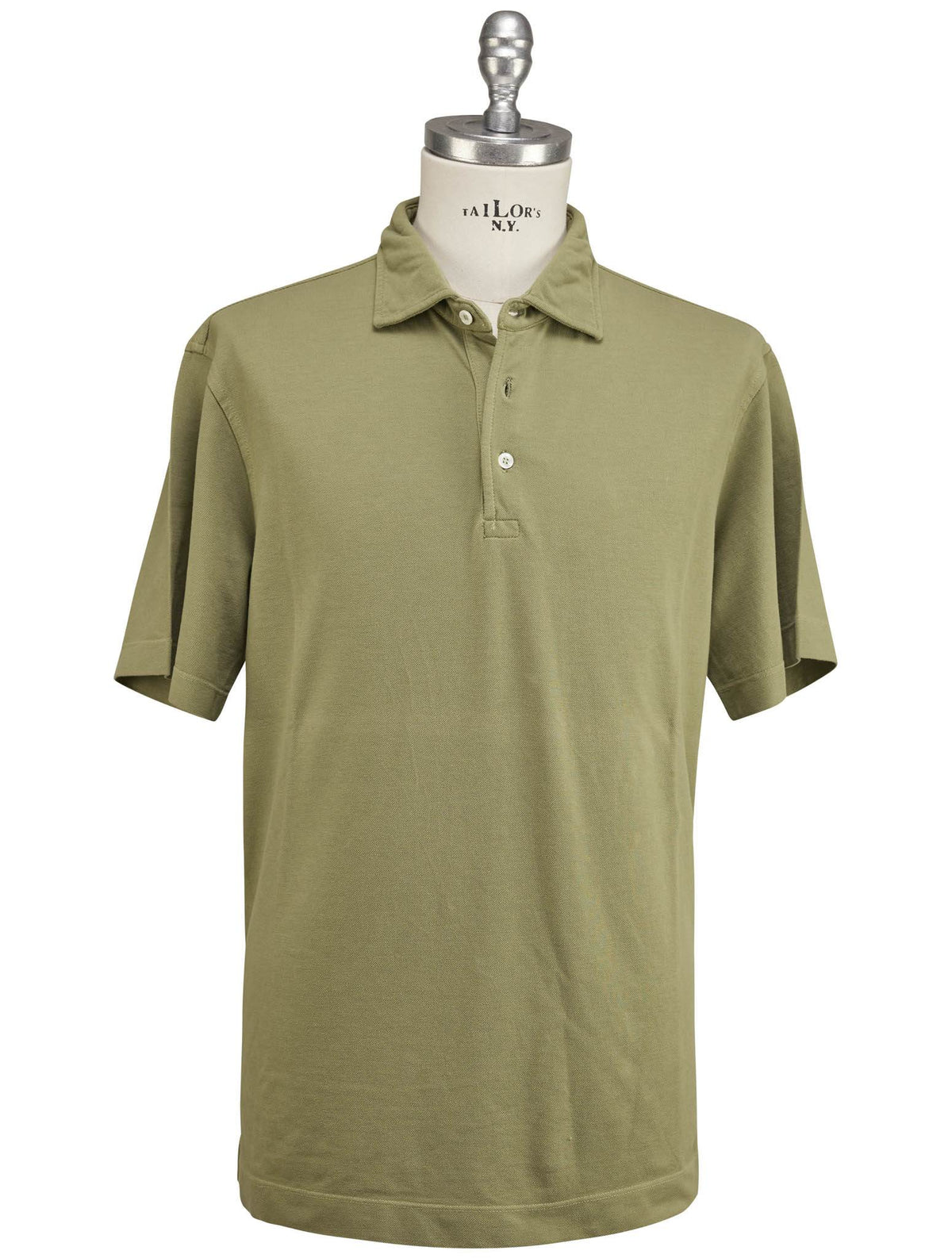 Luigi Borrelli Blue Cotton Polo