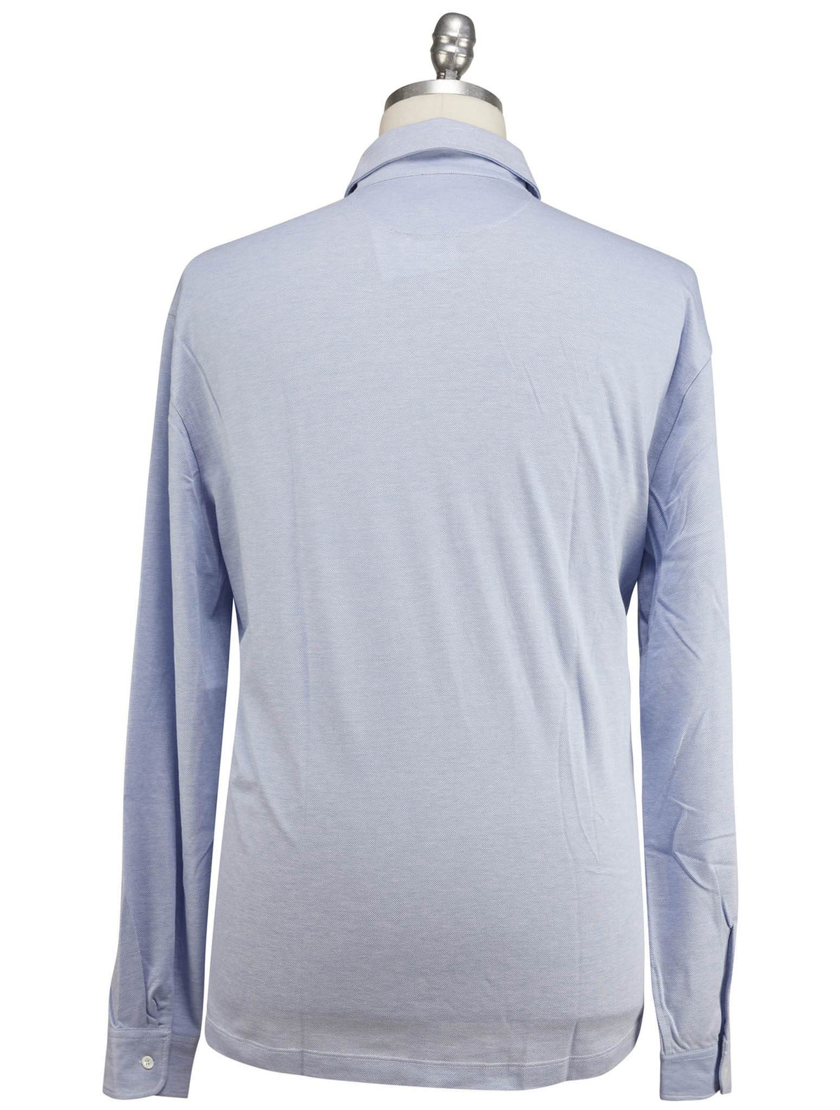 Luigi Borrelli Blue Cotton Polo