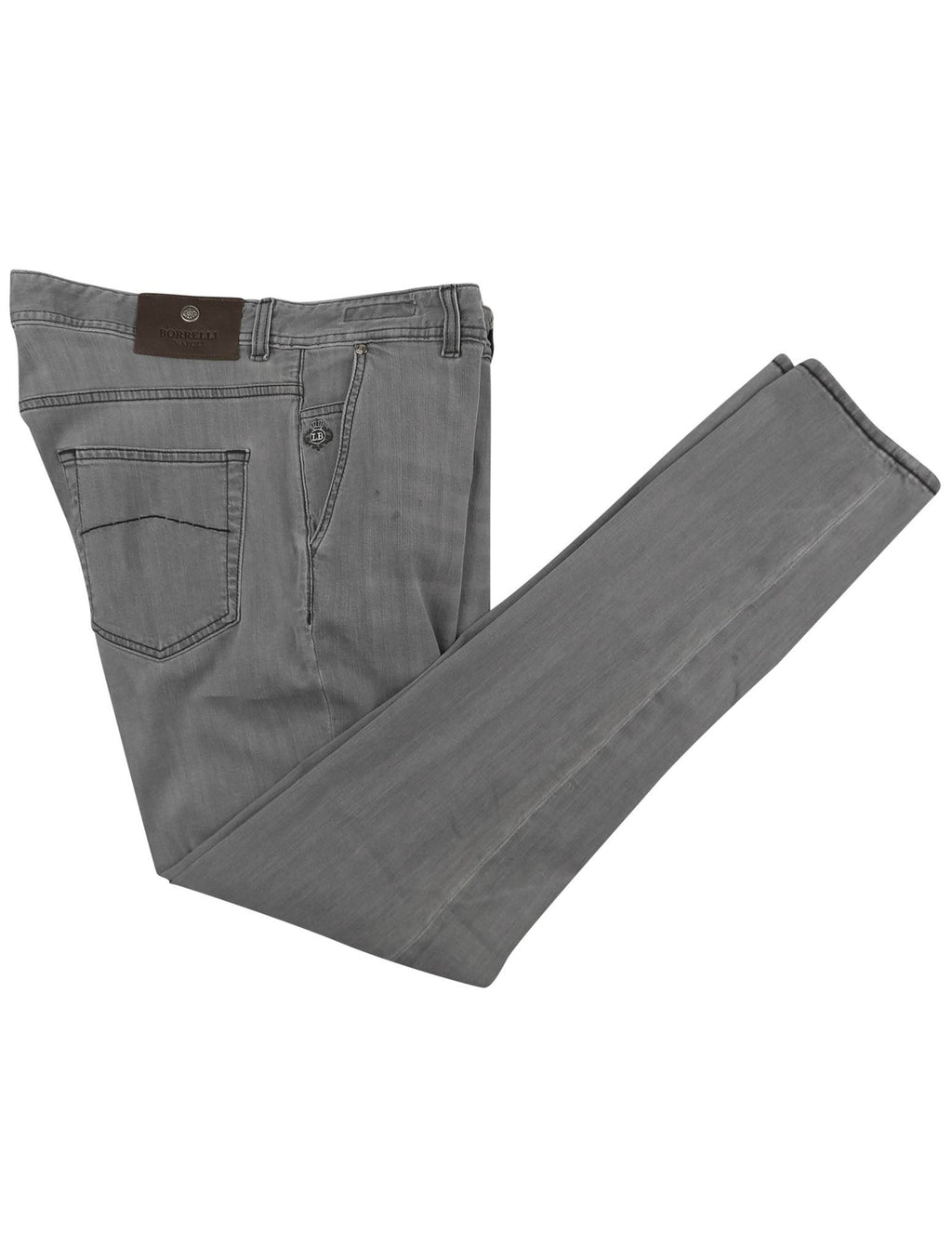 Luigi Borrelli Gray Cotton Ea Jeans
