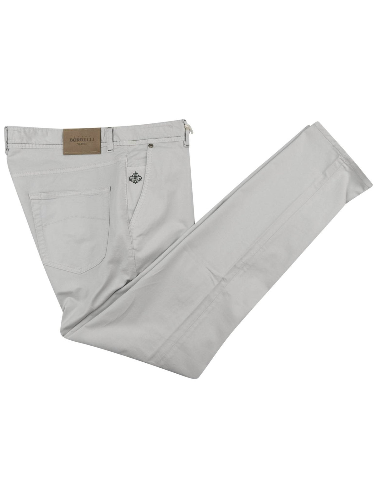 Luigi Borrelli Gray Cotton Ea Pant
