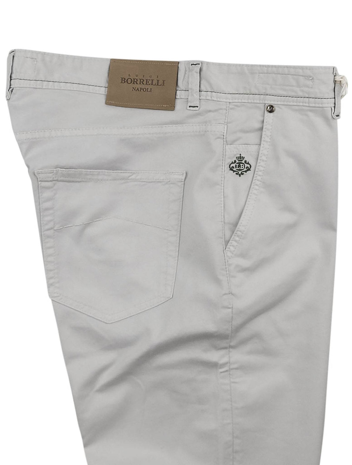 Luigi Borrelli Gray Cotton Ea Pant