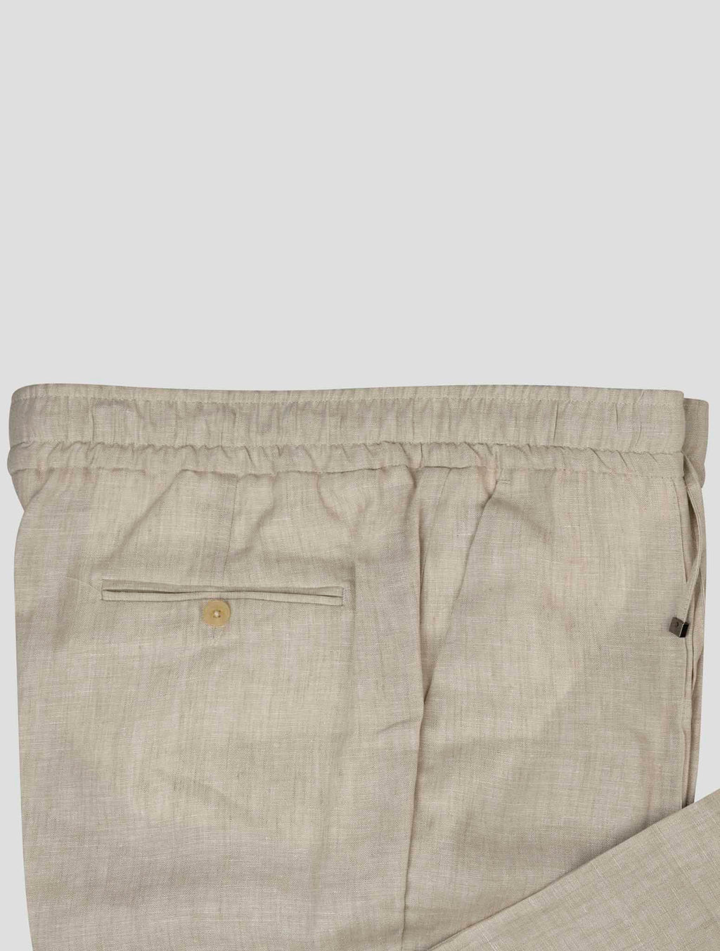 Isaia Beige Linen Pants