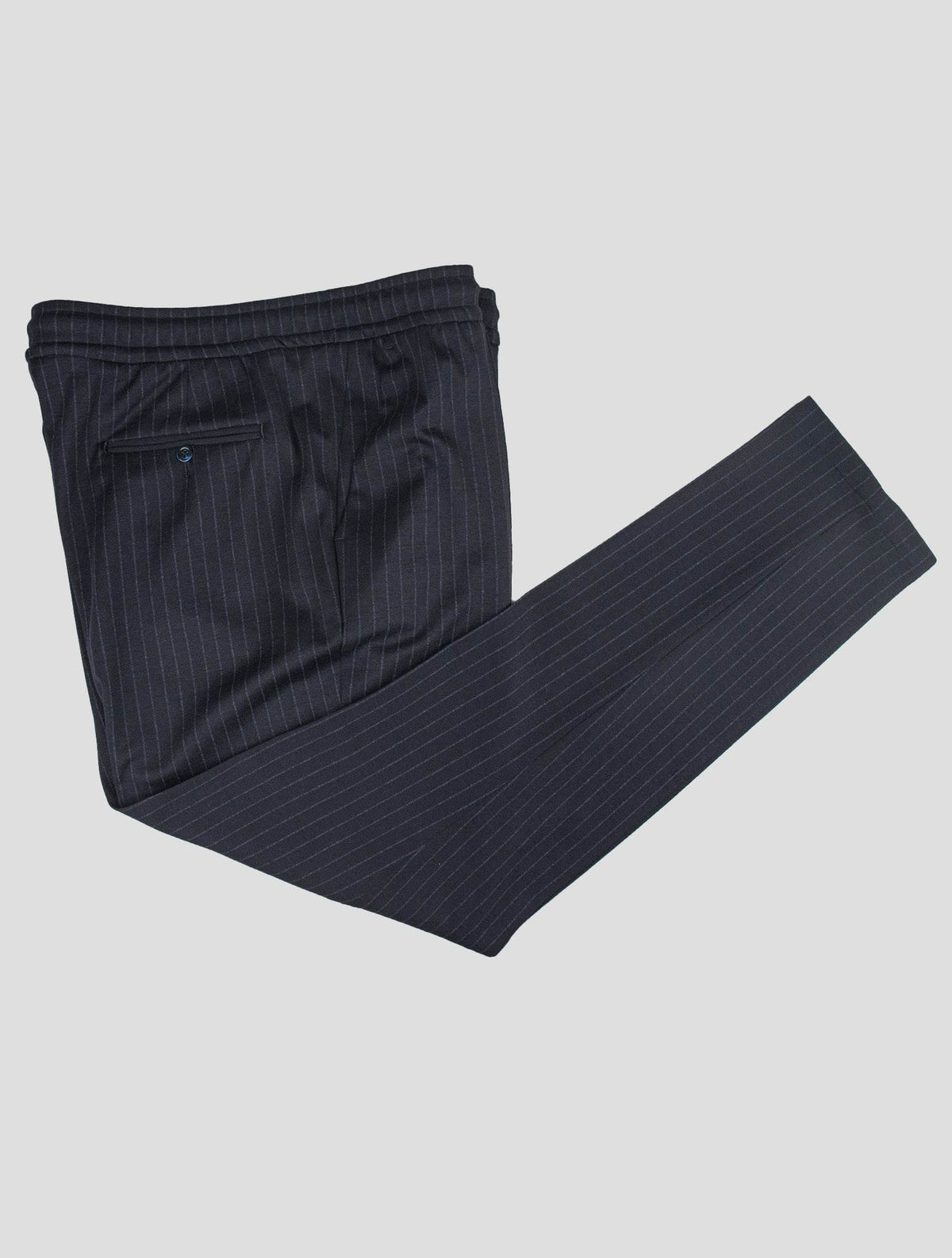 Isaia Blue Wool Pa Ea Pants