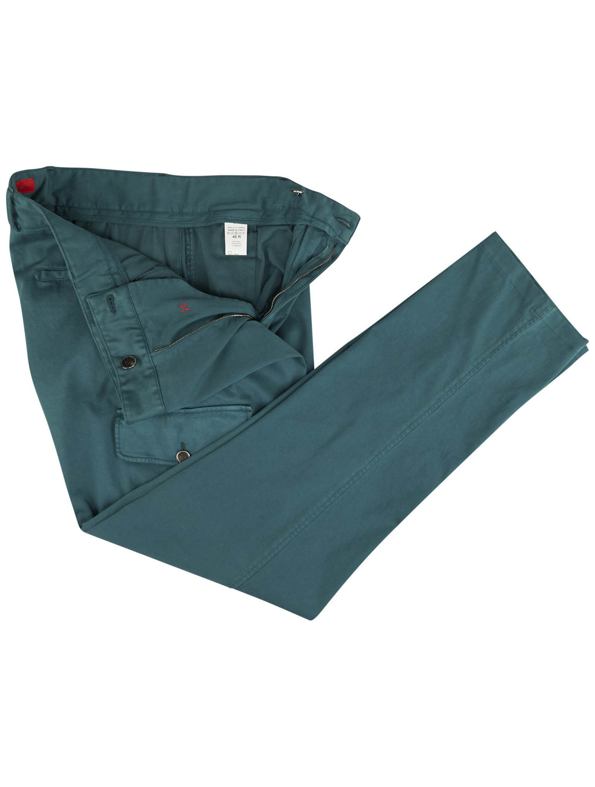 Isaia Isaia Green Cotton Cashmere Ea Cargo Pant Green 001