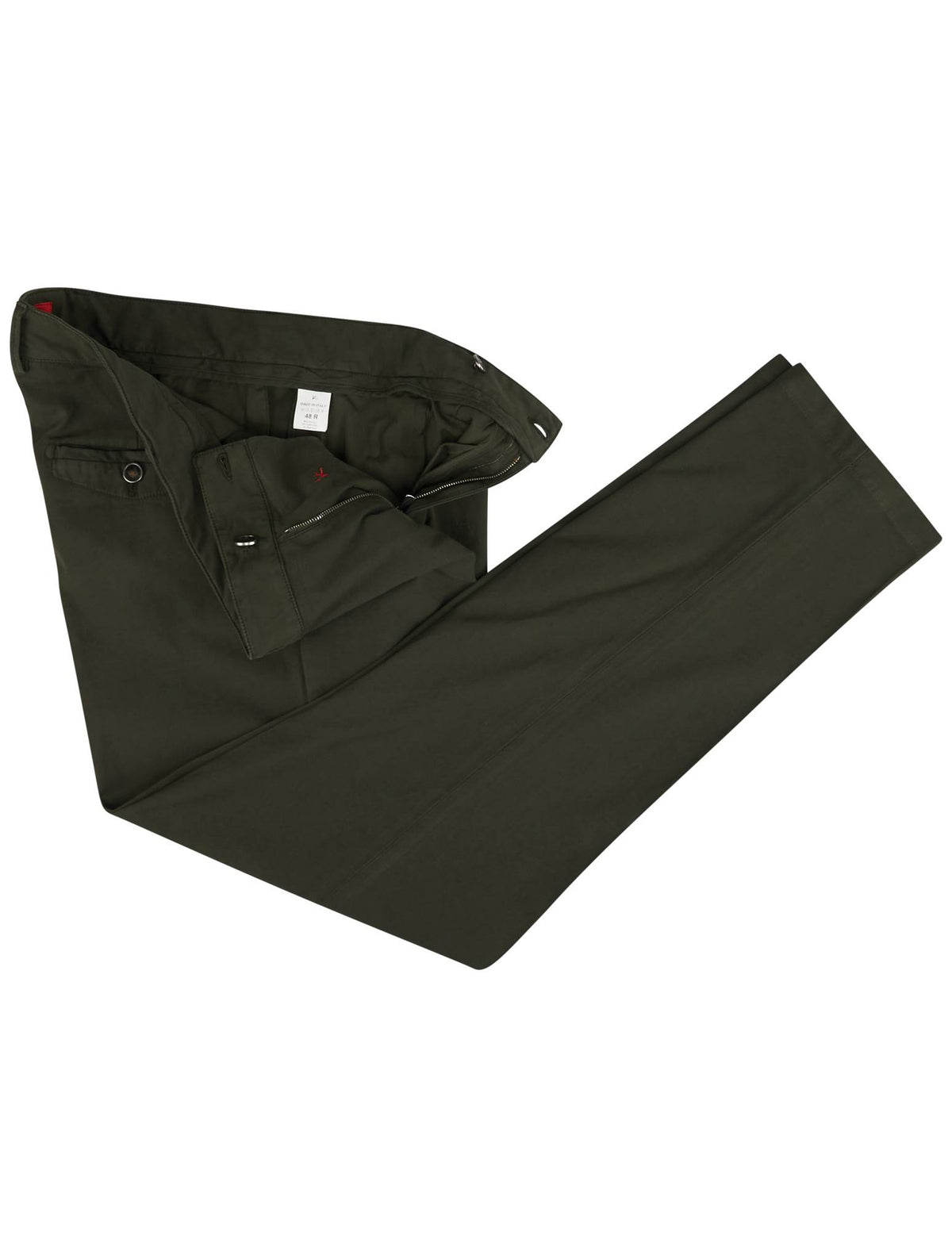 Isaia Isaia Green Cotton Cashmere Ea Pant Green 001