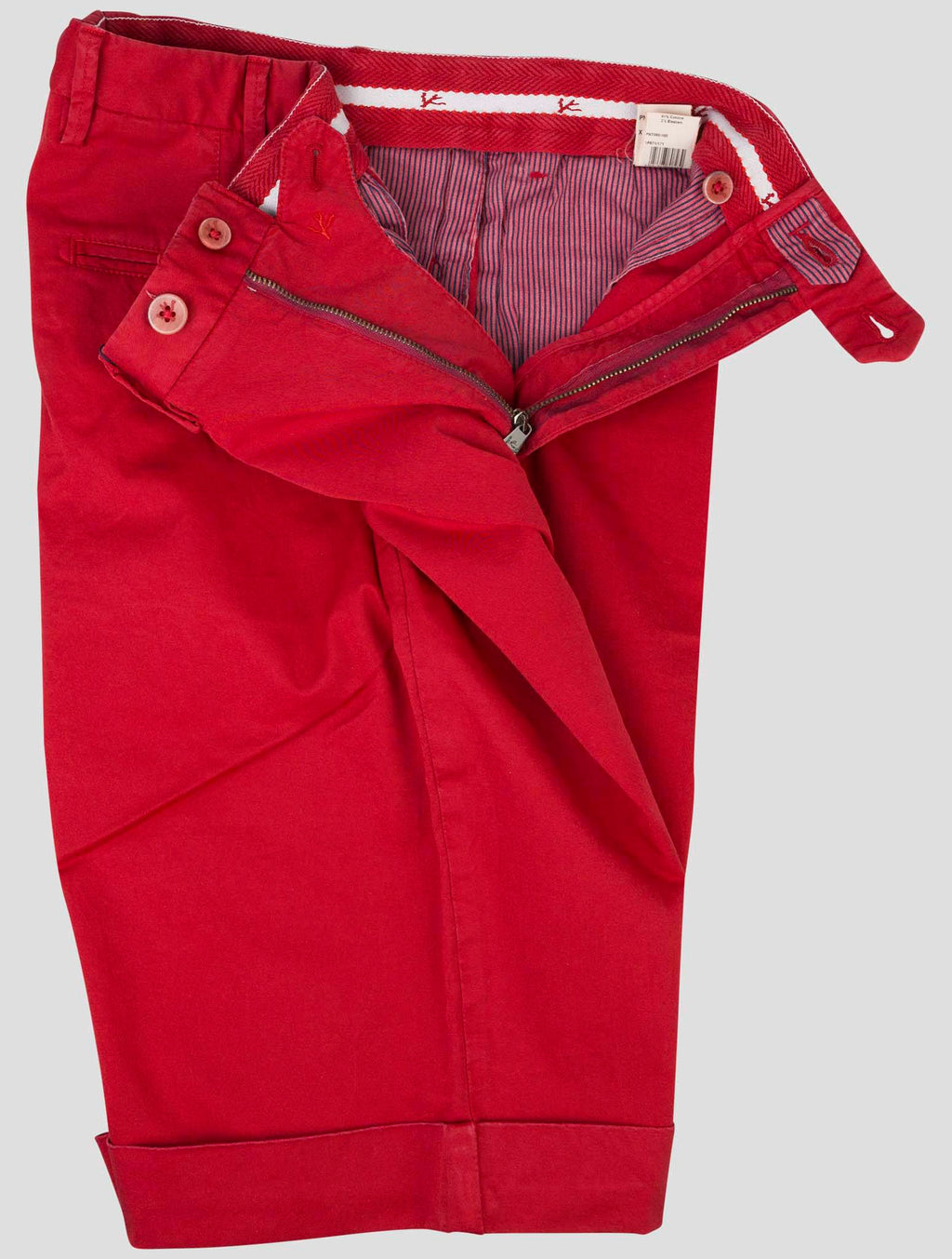 Isaia Isaia Red Cotton Ea Short pants red 001