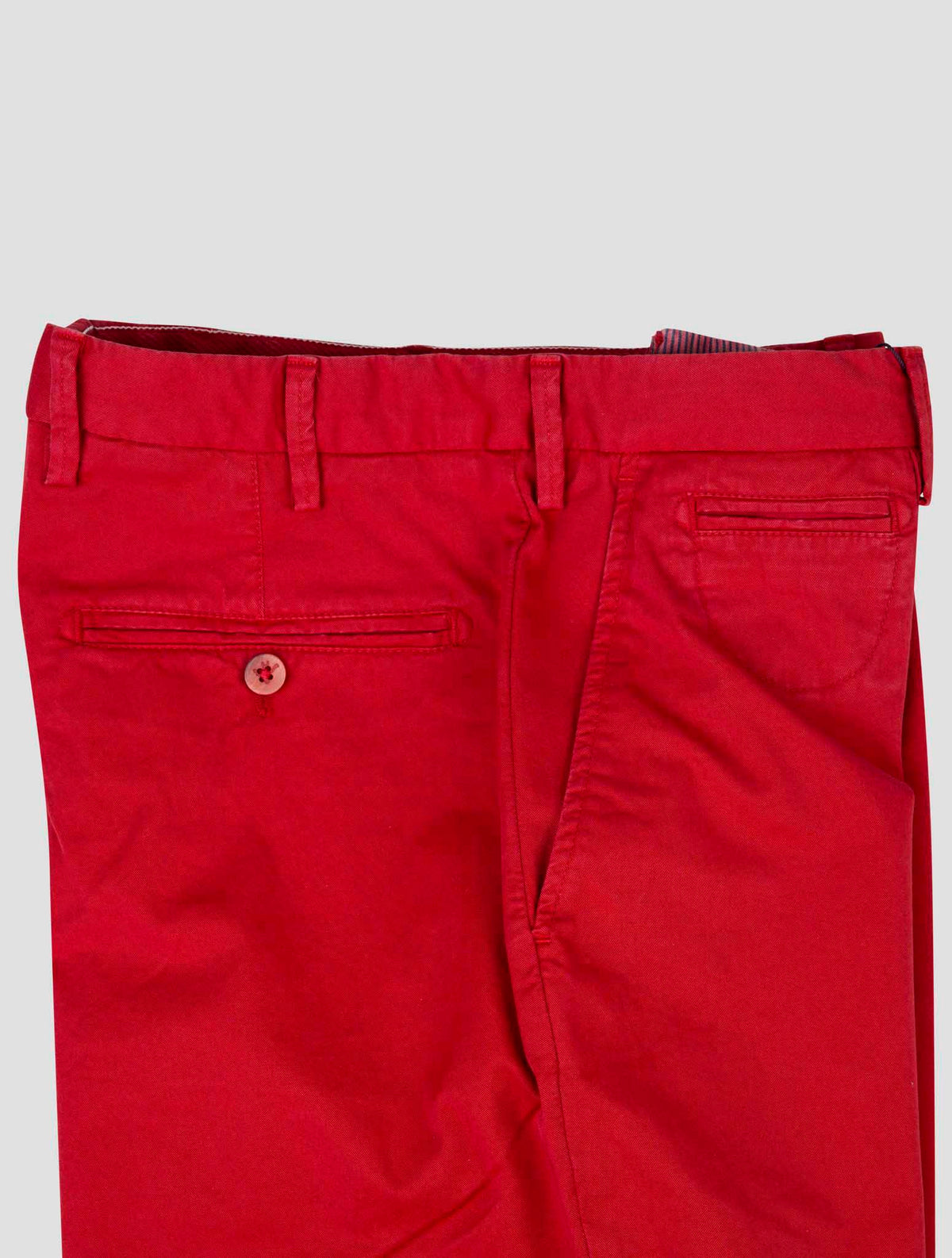 Isaia Red Cotton Ea Short pants