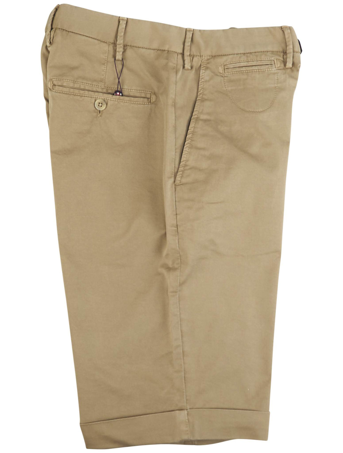 Isaia Beige Cotton Short Pant