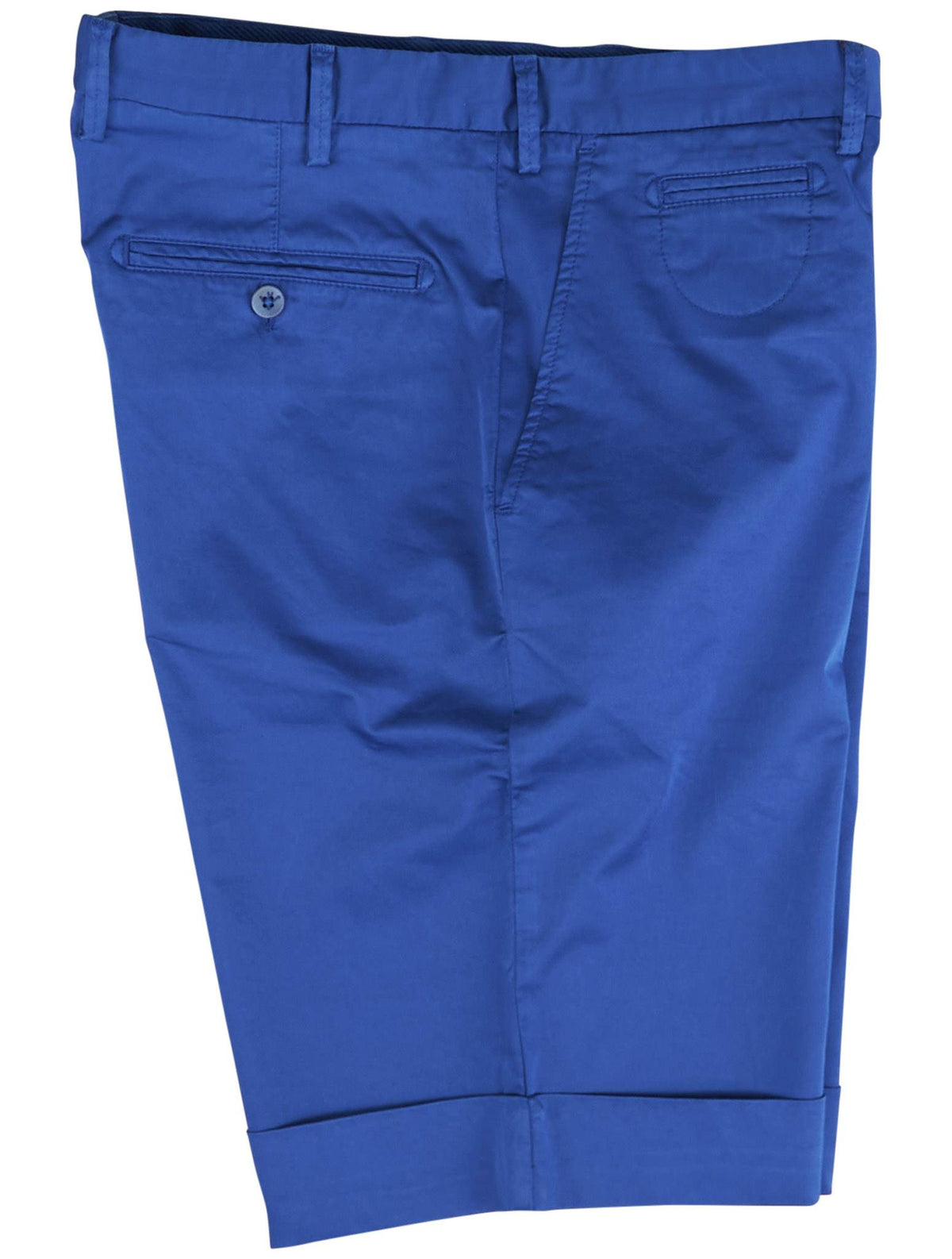 Isaia Isaia Blue Cotton Ea Short Pant Blue 000