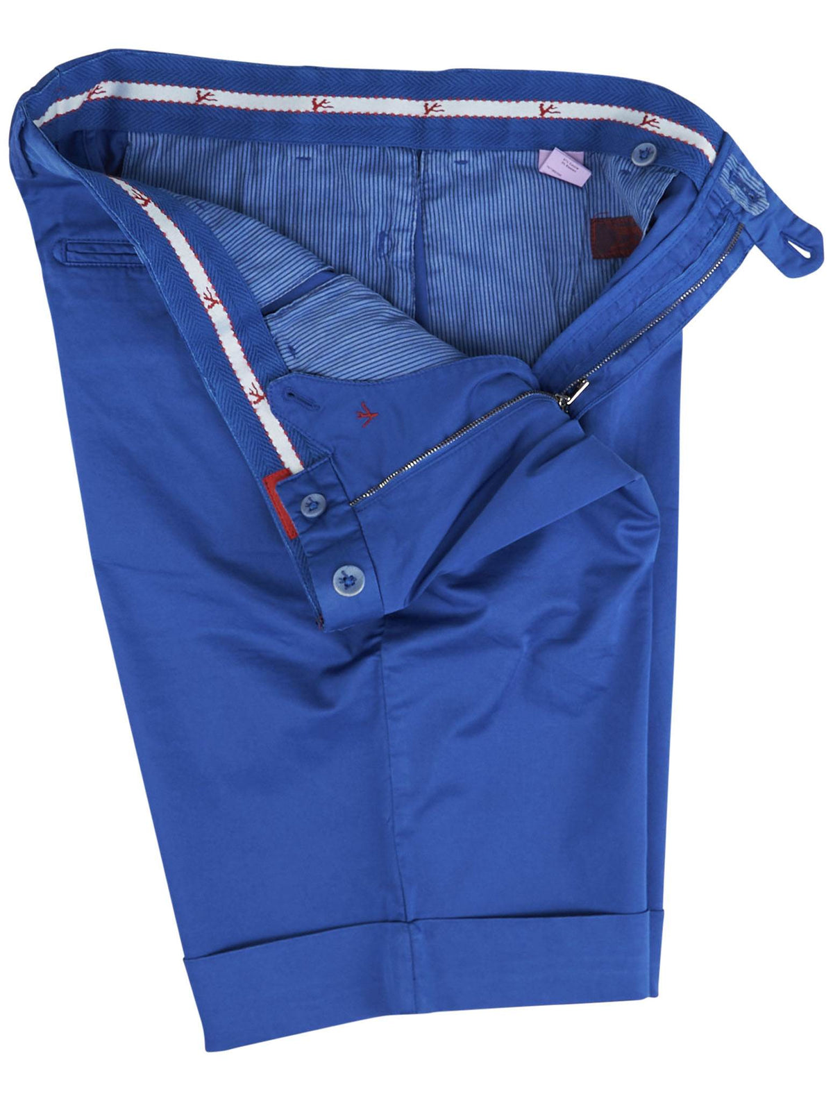 Isaia Isaia Blue Cotton Ea Short Pant Blue 001