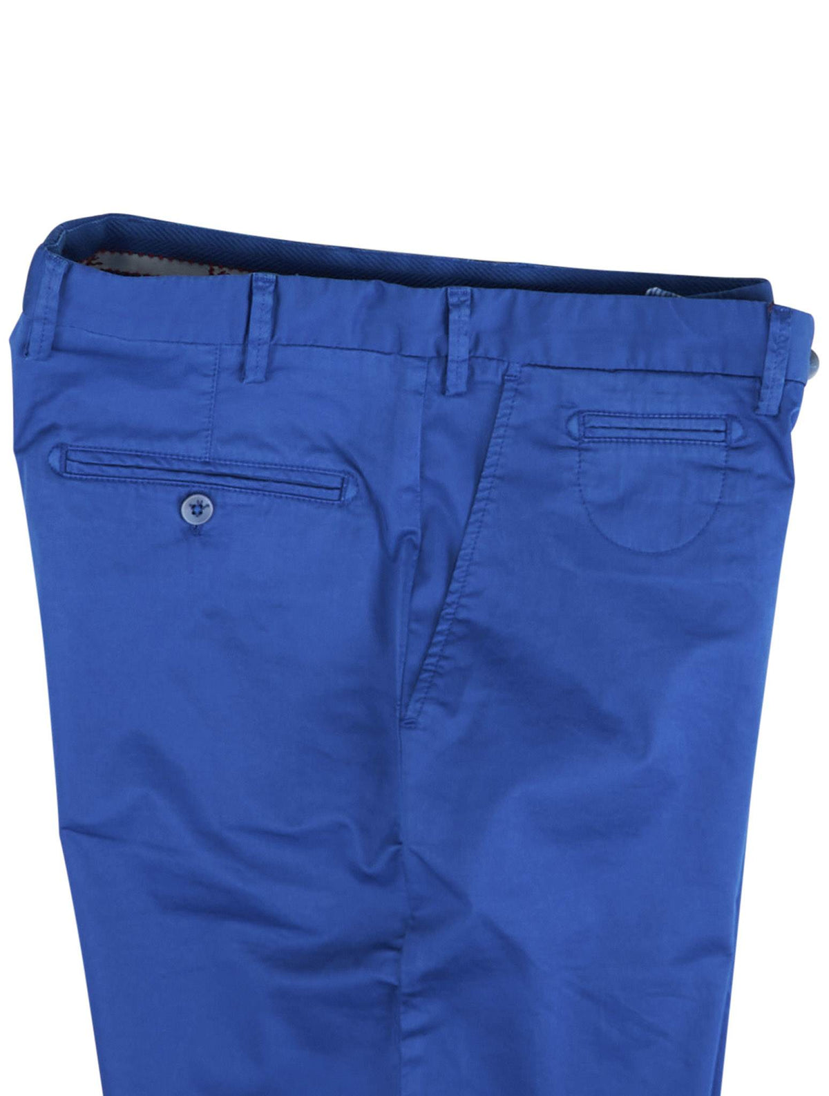 Isaia Blue Cotton Ea Short Pant