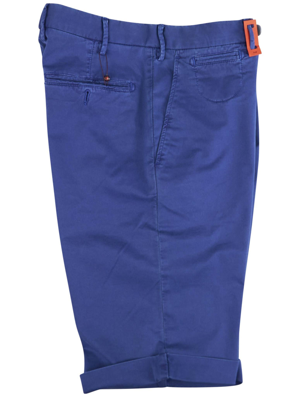 Isaia Isaia Blue Cotton Ea Short Pant Blue 000
